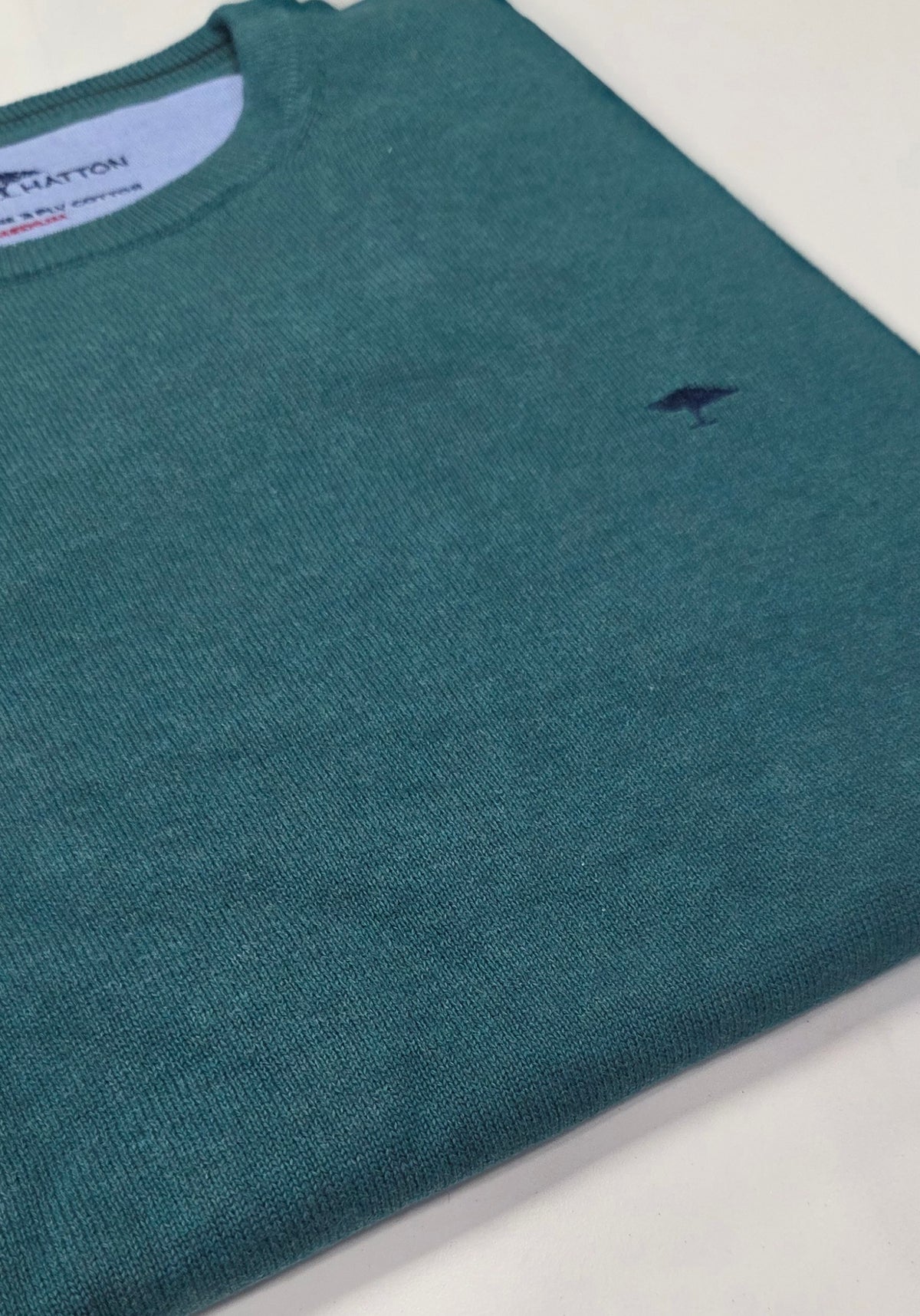 FYNCH HATTON O-NECK KNITWEAR  - GREEN