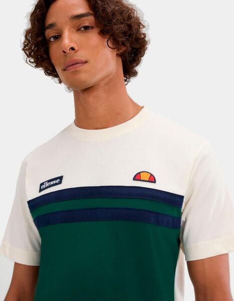 ELLESSE VENIRE T-SHIRT (SHB08507) - CREAM/GREEN