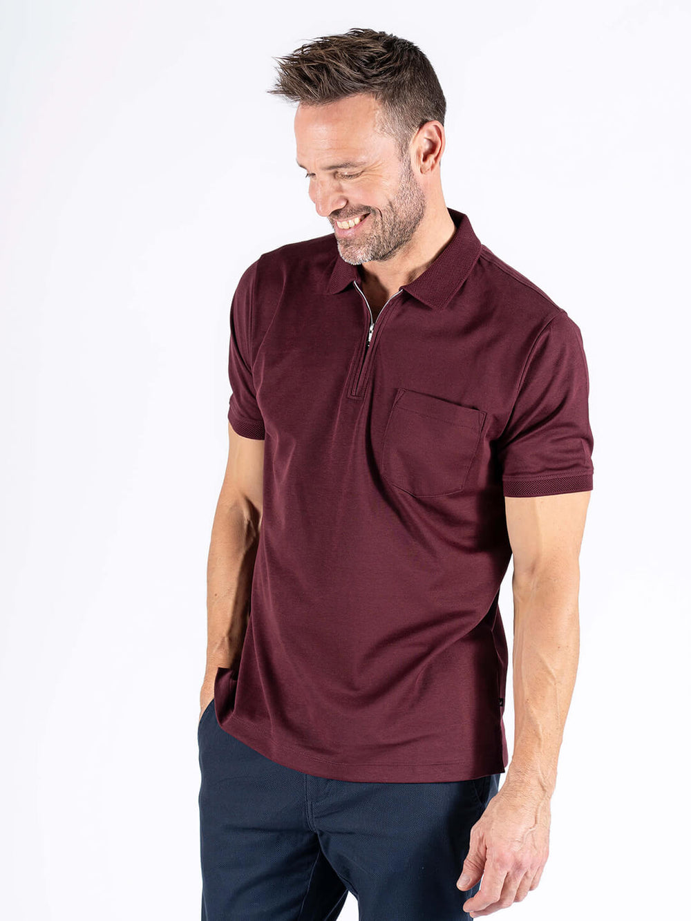 PRE END SAILOR POLO SHIRT - WINE