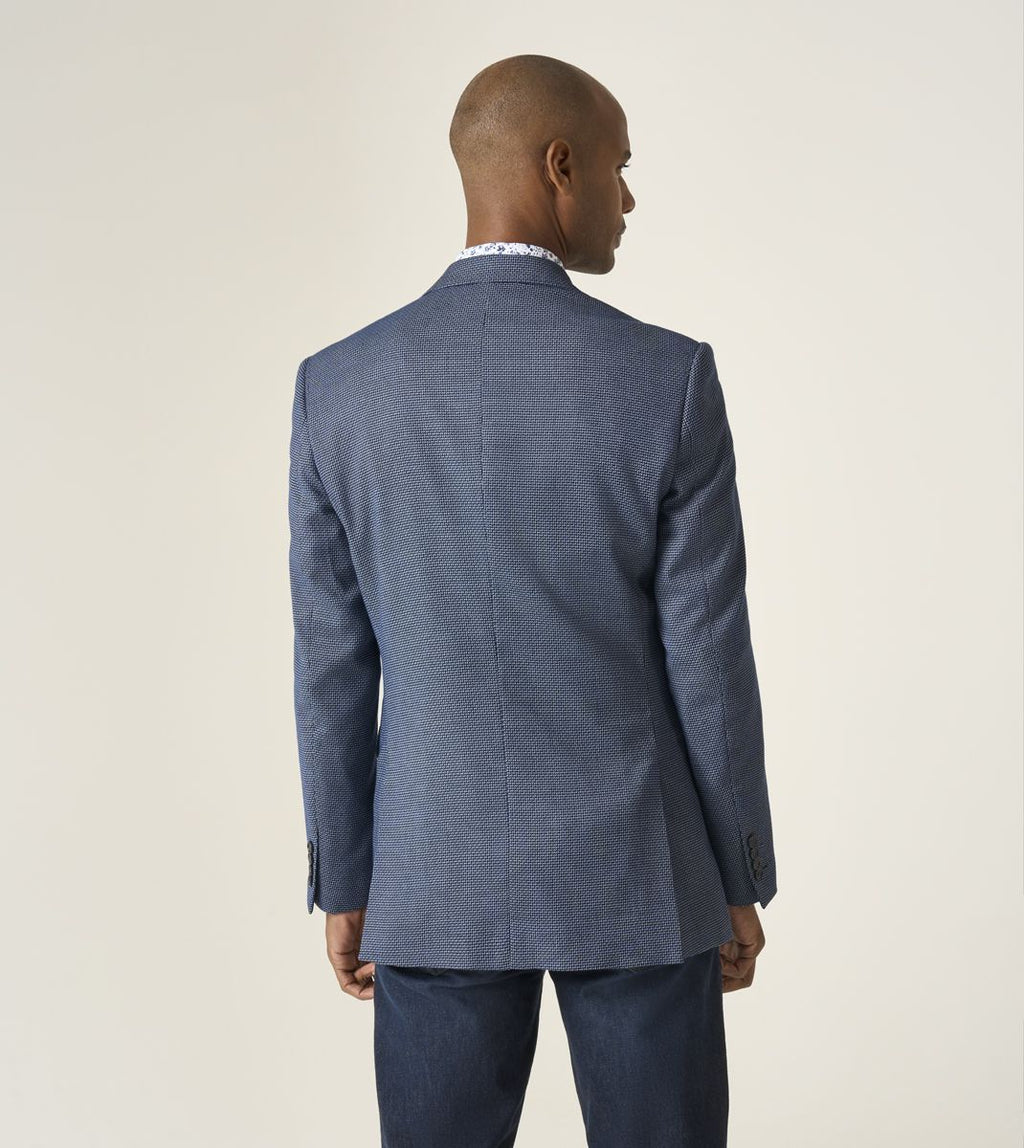 SKOPES DOUG TEXTURED  BLAZER - NAVY BLUE