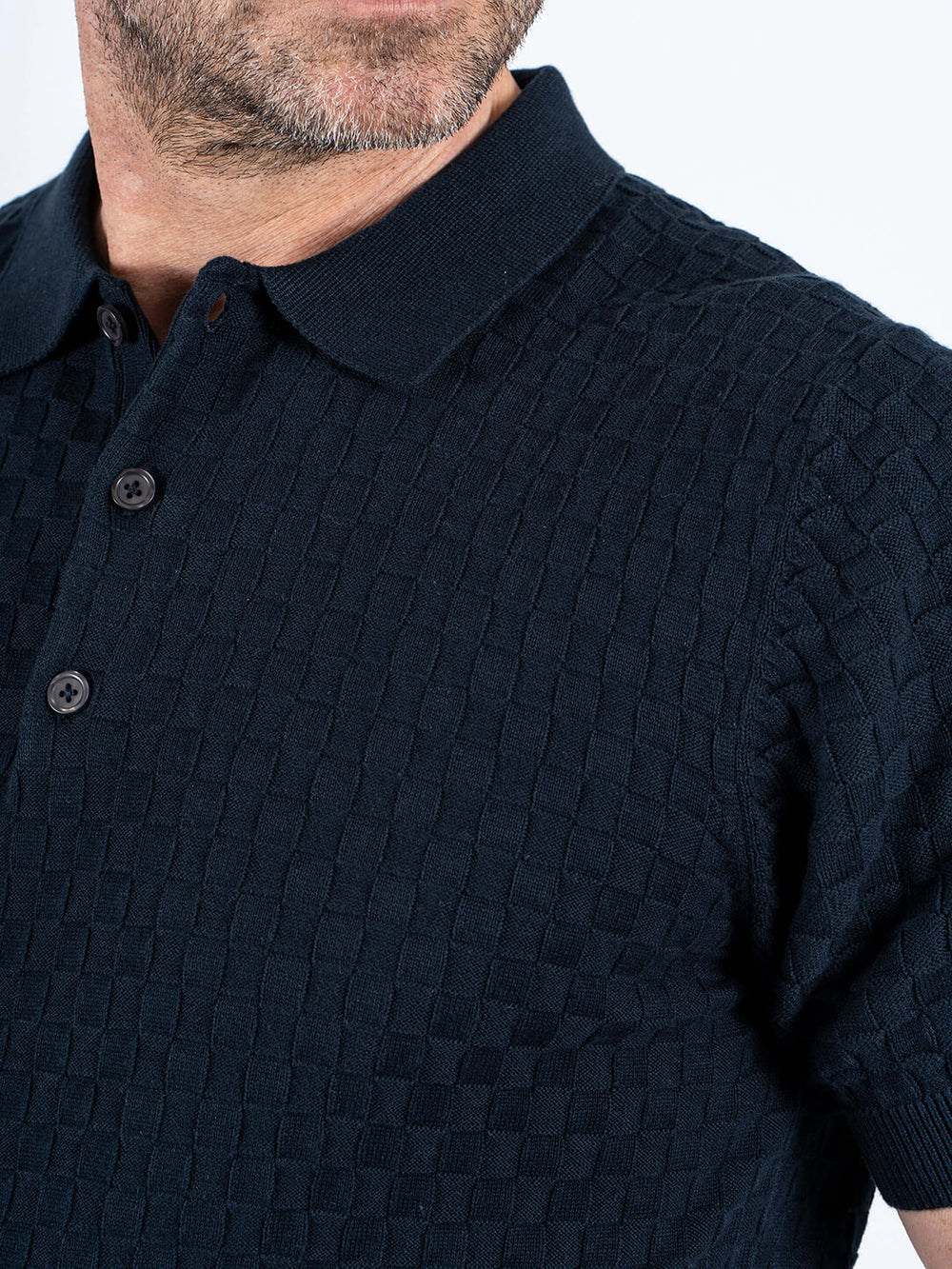 PRE END CHARLY KNIT POLO SHIRT - NAVY