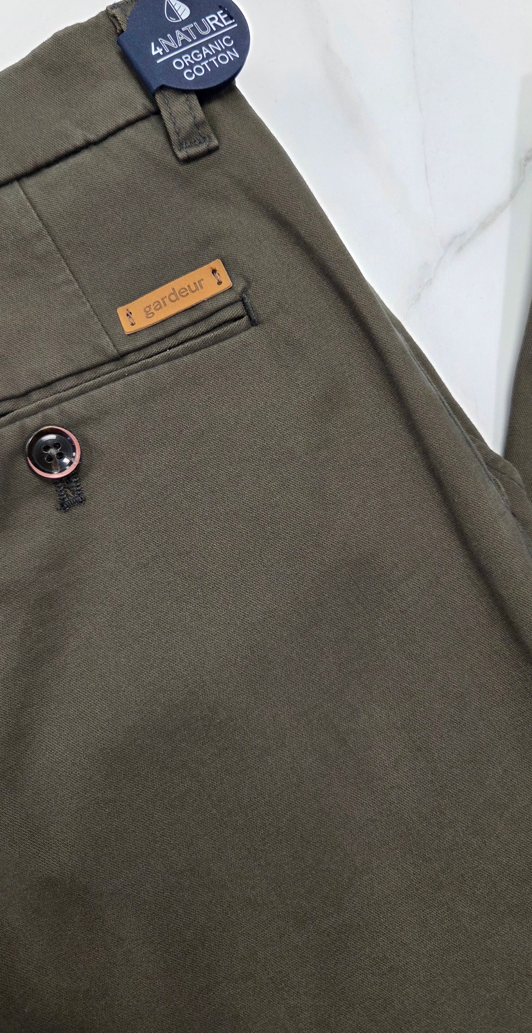 GARDEUR BONO SLIM CHINO TROUSER(4188861//1074) - KHAKI