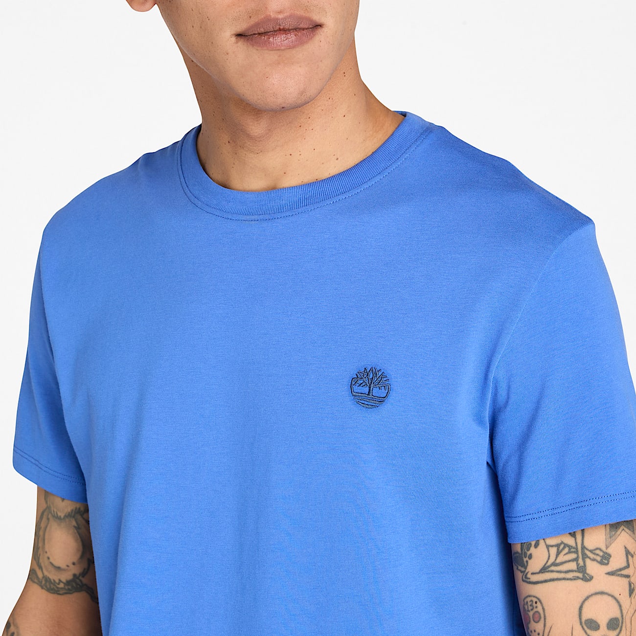 TIMBERLAND SMALL LOGO T-SHIRT - BLUE