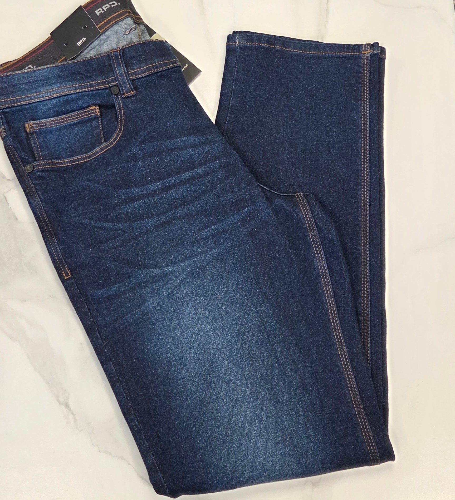 REDPOINT TORONTO 5 POCKET JEAN - MID WASH