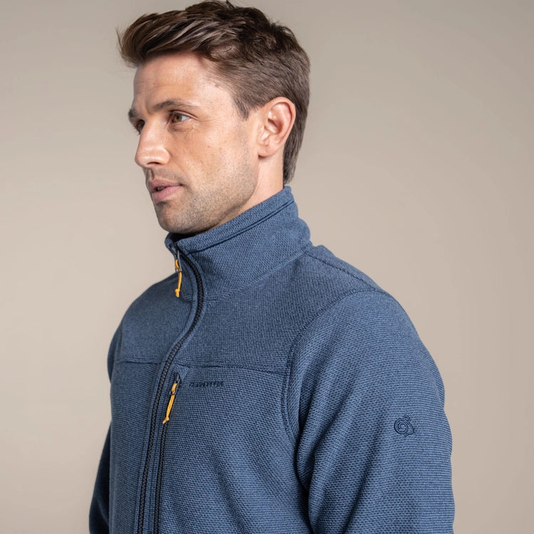 CRAGHOPPERS SOUTHER FULL ZIP FLEECE - NAVY BLUE