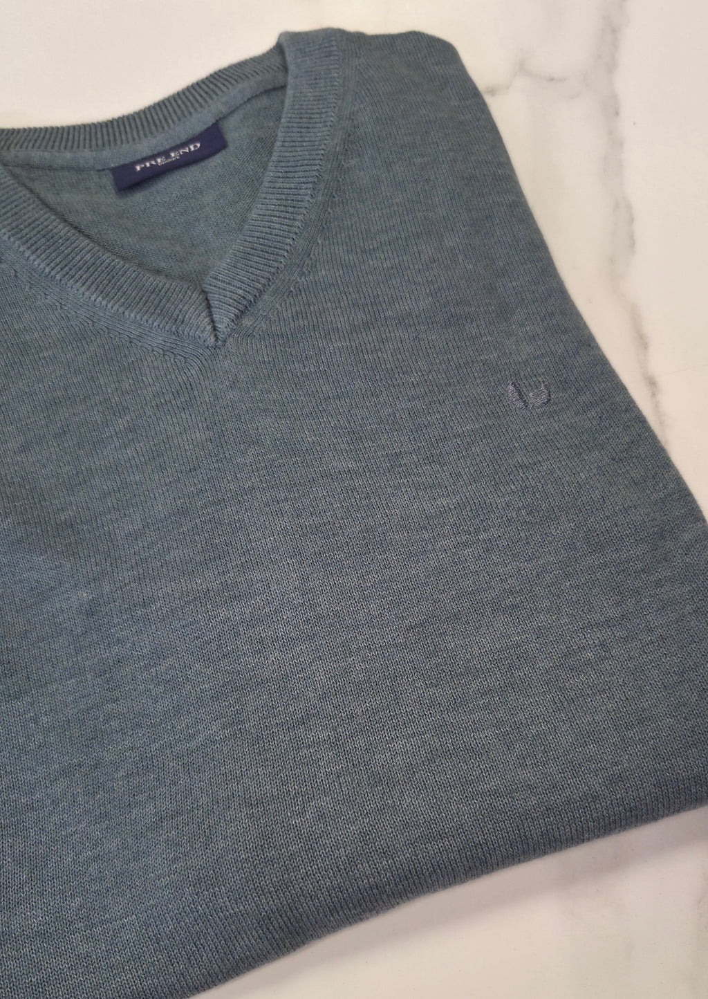 PRE END MALCOM V NECK KNIT - SAGE GREEN