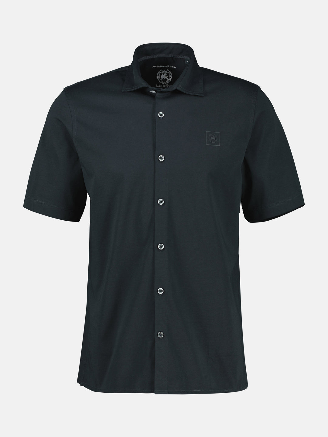 LERROS STRETCH JERSEY SHORT SLEEVE SHIRT - NAVY