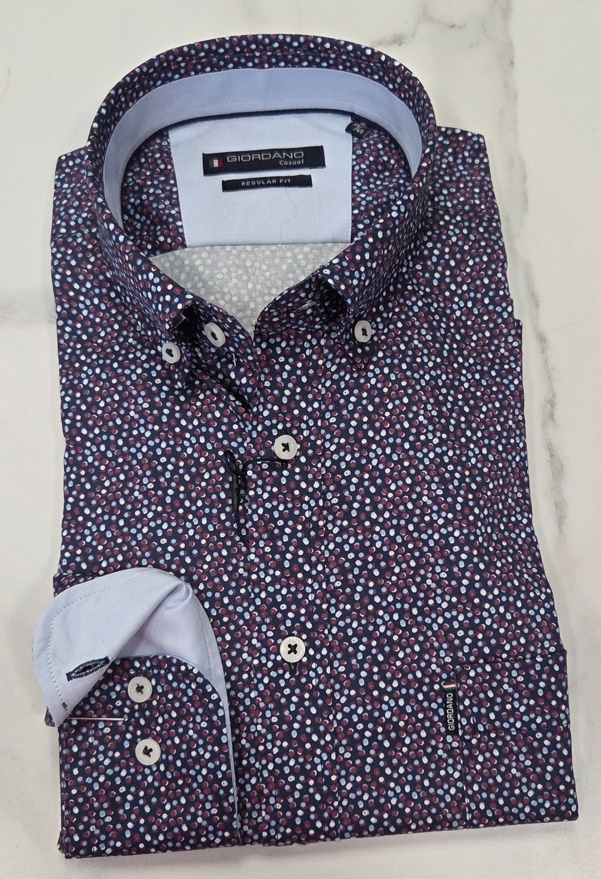 GIORDANO DINO SPOT L/S  (627032/60) - MULTI