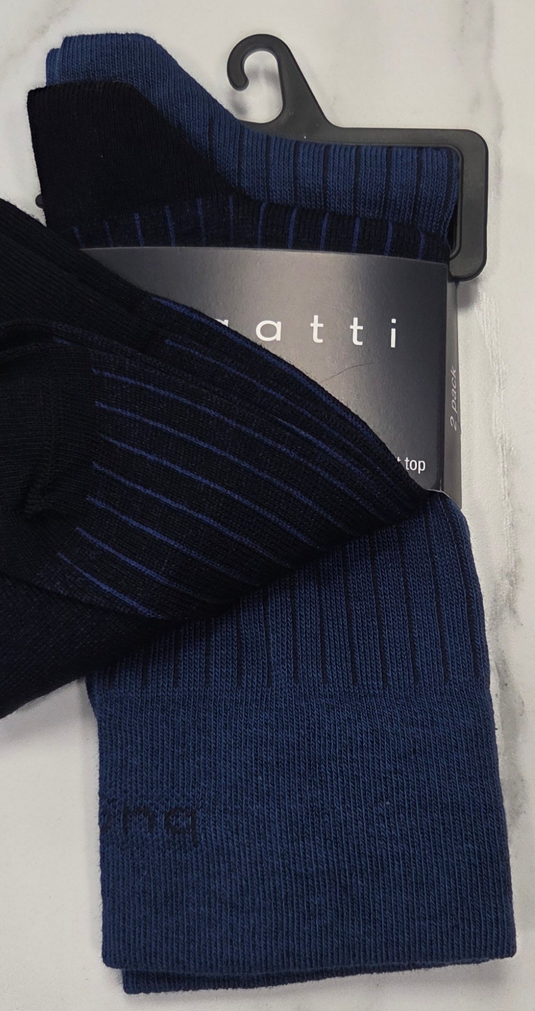 BUGATTI 2 PK SOCKS (6392)  - NAVY