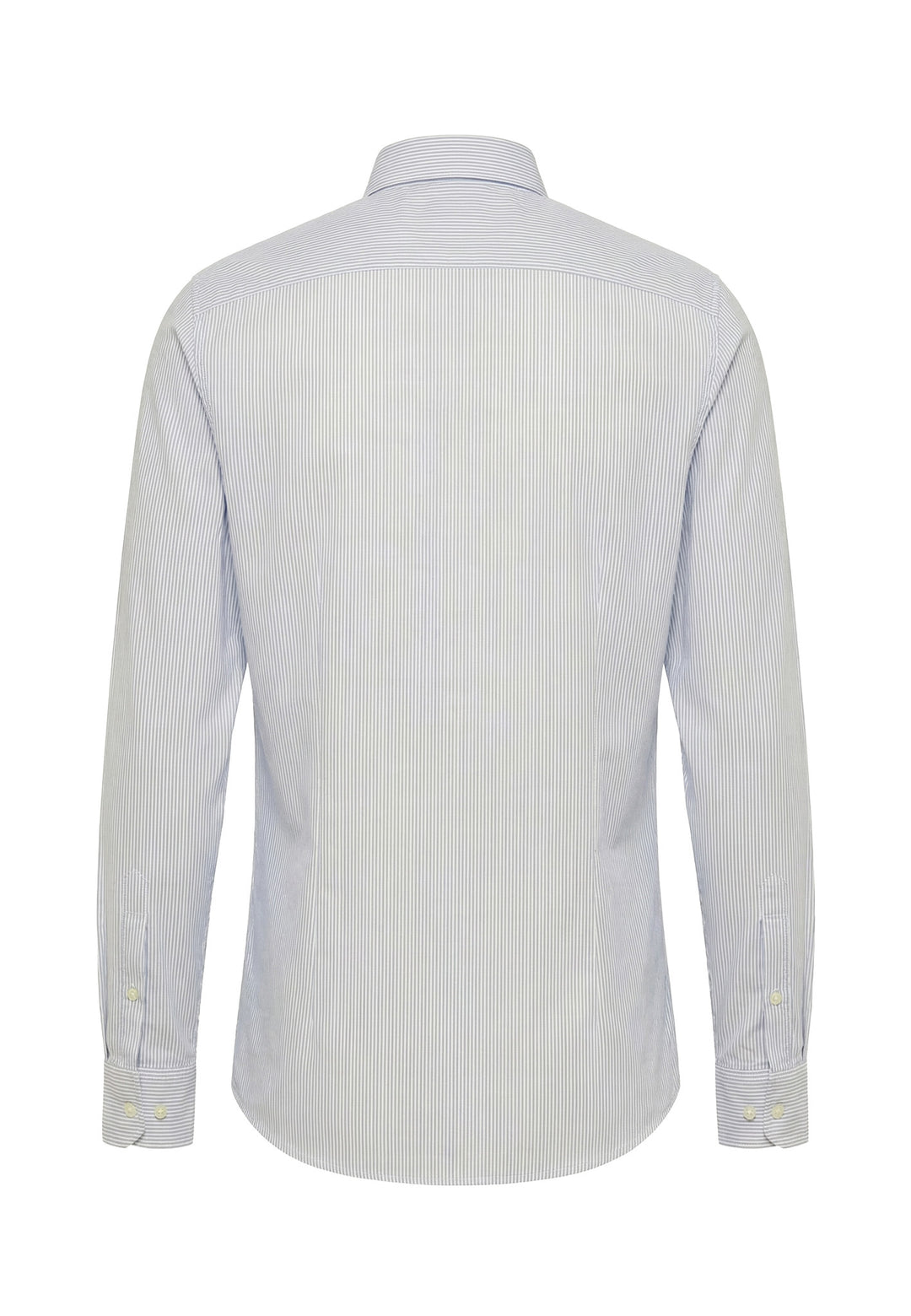 FYNCH HATTON OXFORD STRIPE L/S SHIRT  - BLUE/WHITE