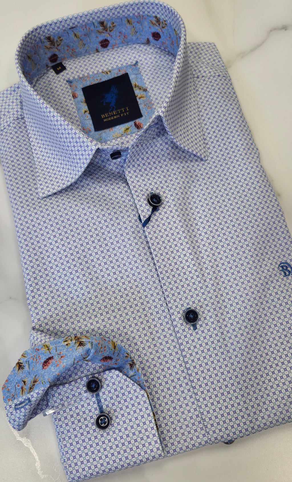 BENETTI CHRIS L/S SHIRT - PURPLE