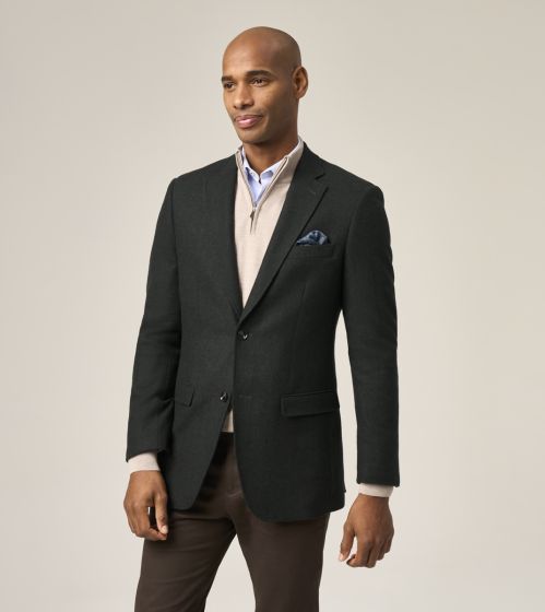 SKOPES REINER TEXTURED BLAZER (MM4685)- BOTTLE GREEN