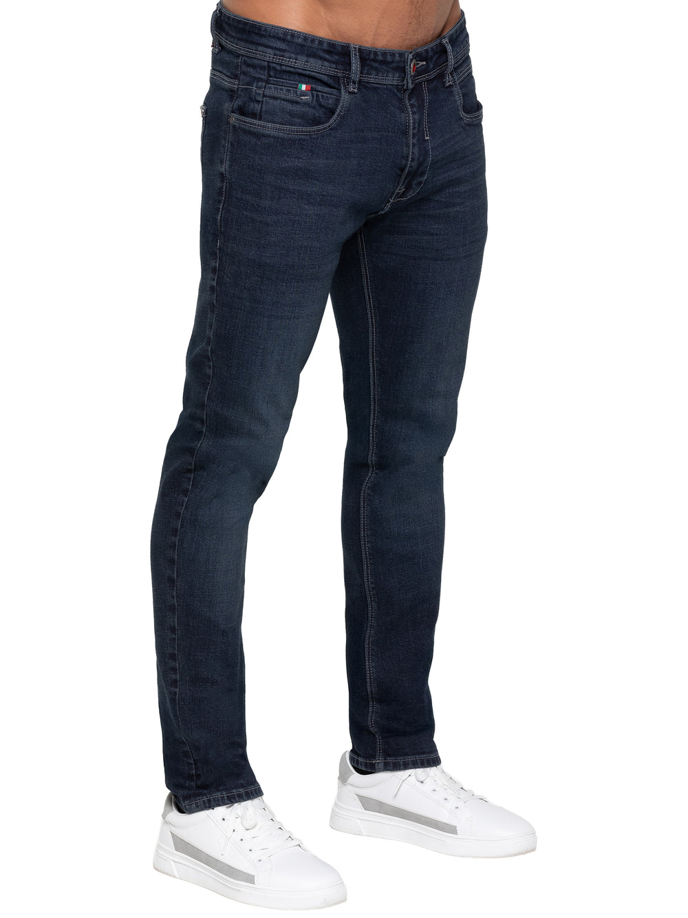 ENZO TAPERED STRETCH DENIM EZ667 -DARK WASH(DSW)