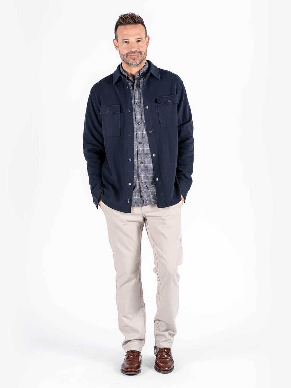 PRE END JESTER OVERSHIRT - NAVY
