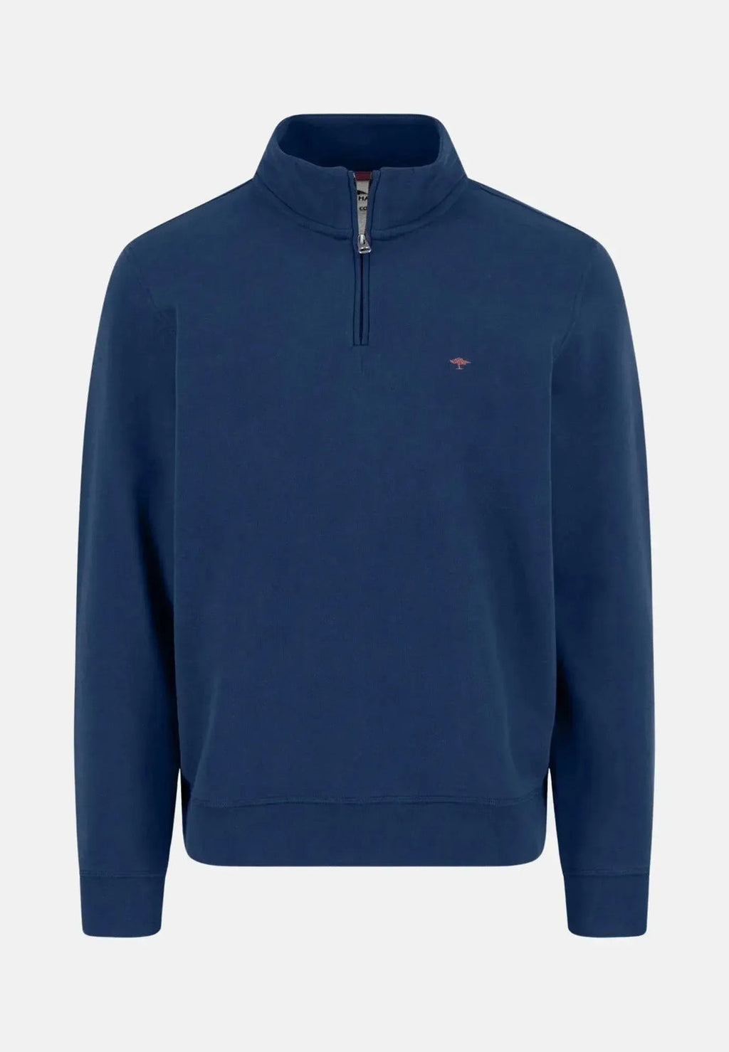 FYNCH HATTON 1/4 ZIP SWEATSHIRT  - MIDNIGHT BLUE