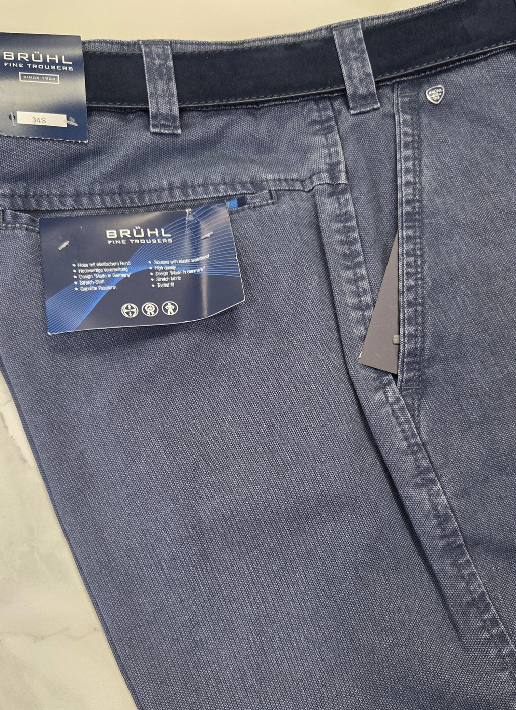 BRUHL CATANIA B TROUSERS (0373-185110-092/570) - BLUE