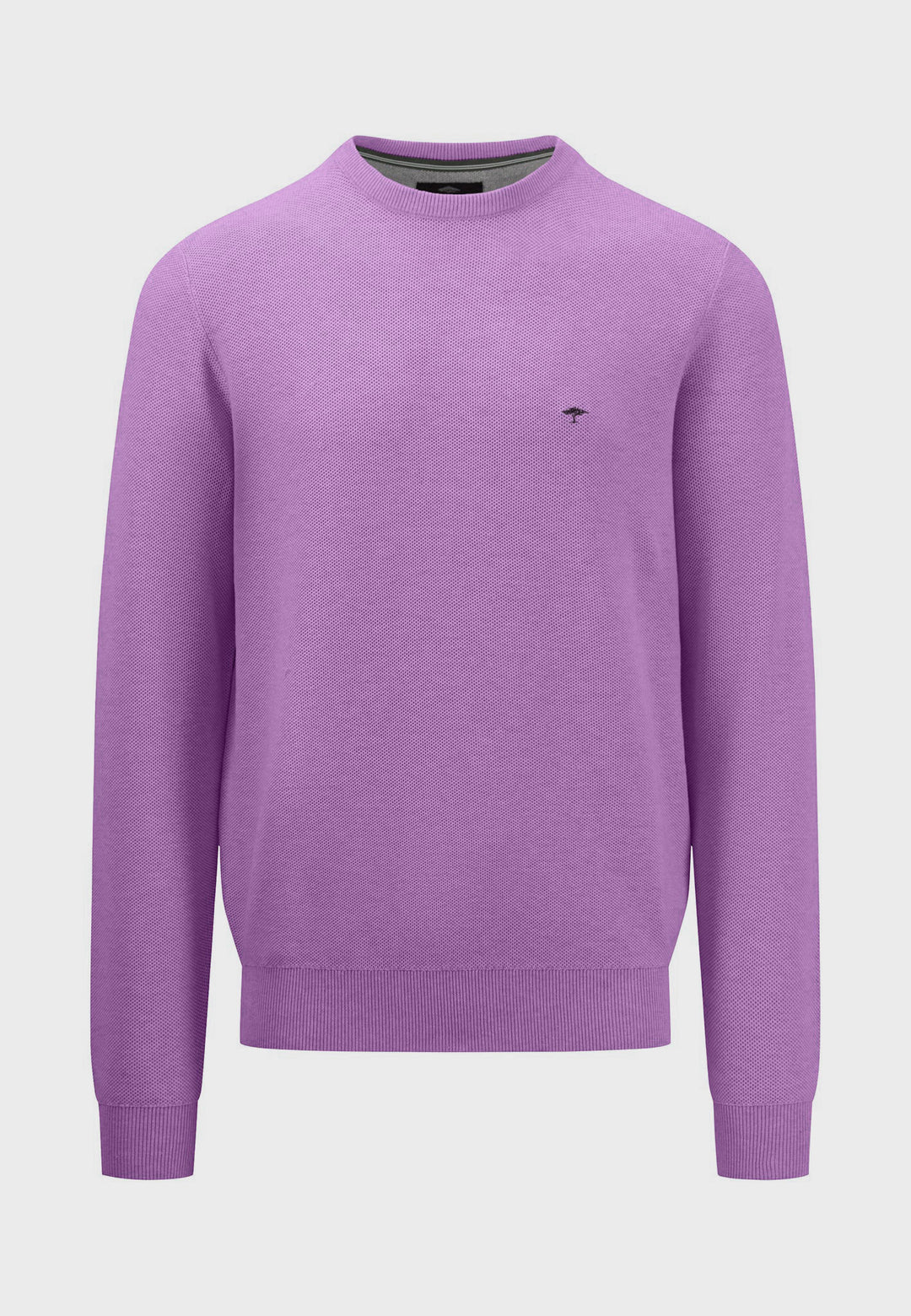 FYNCH HATTON O NECK TEXTURED KNITWEAR  - LAVENDER