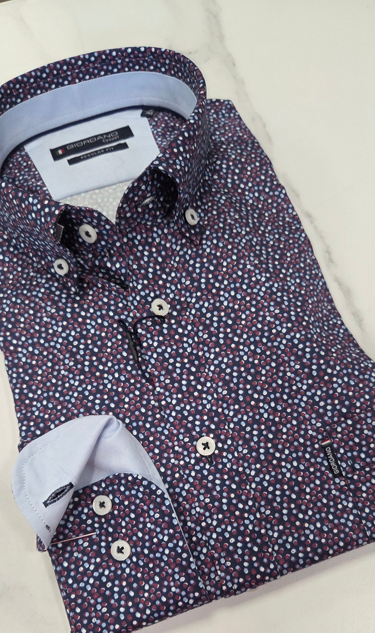 GIORDANO DINO SPOT L/S  (627032/60) - MULTI