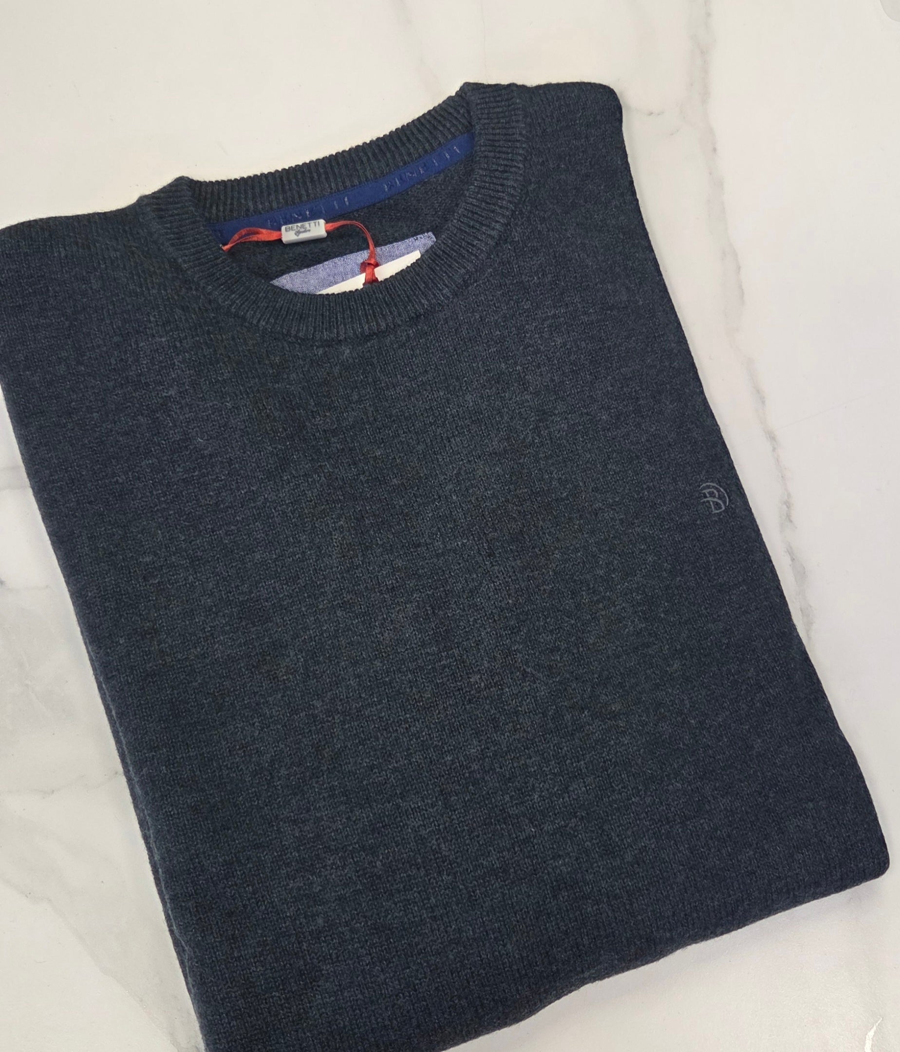 BENETTI FRANCO CREW NECK KNITWEAR - GREEN