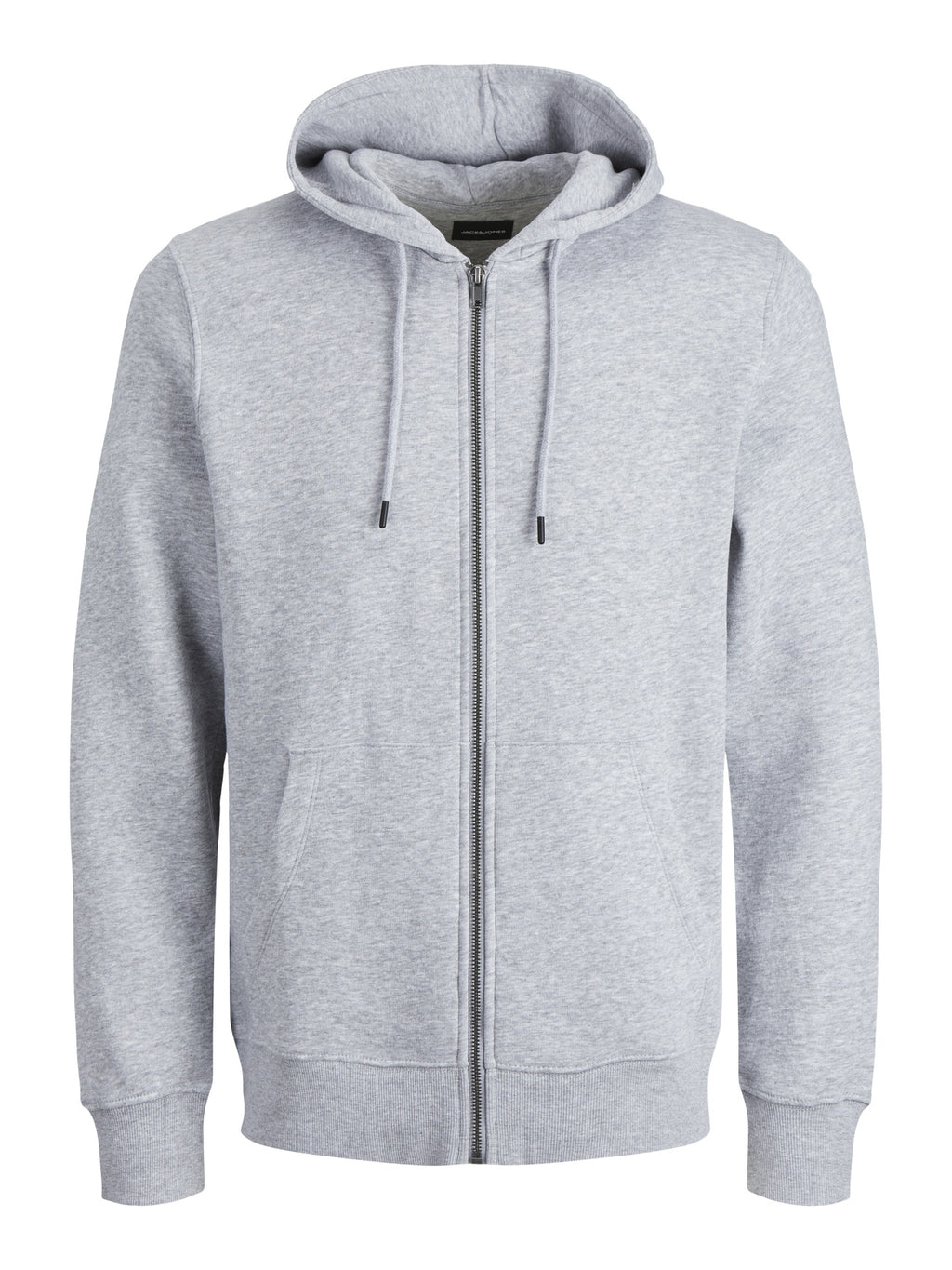 JACK & JONES ZIP HOODIE PLUS SIZE - GREY