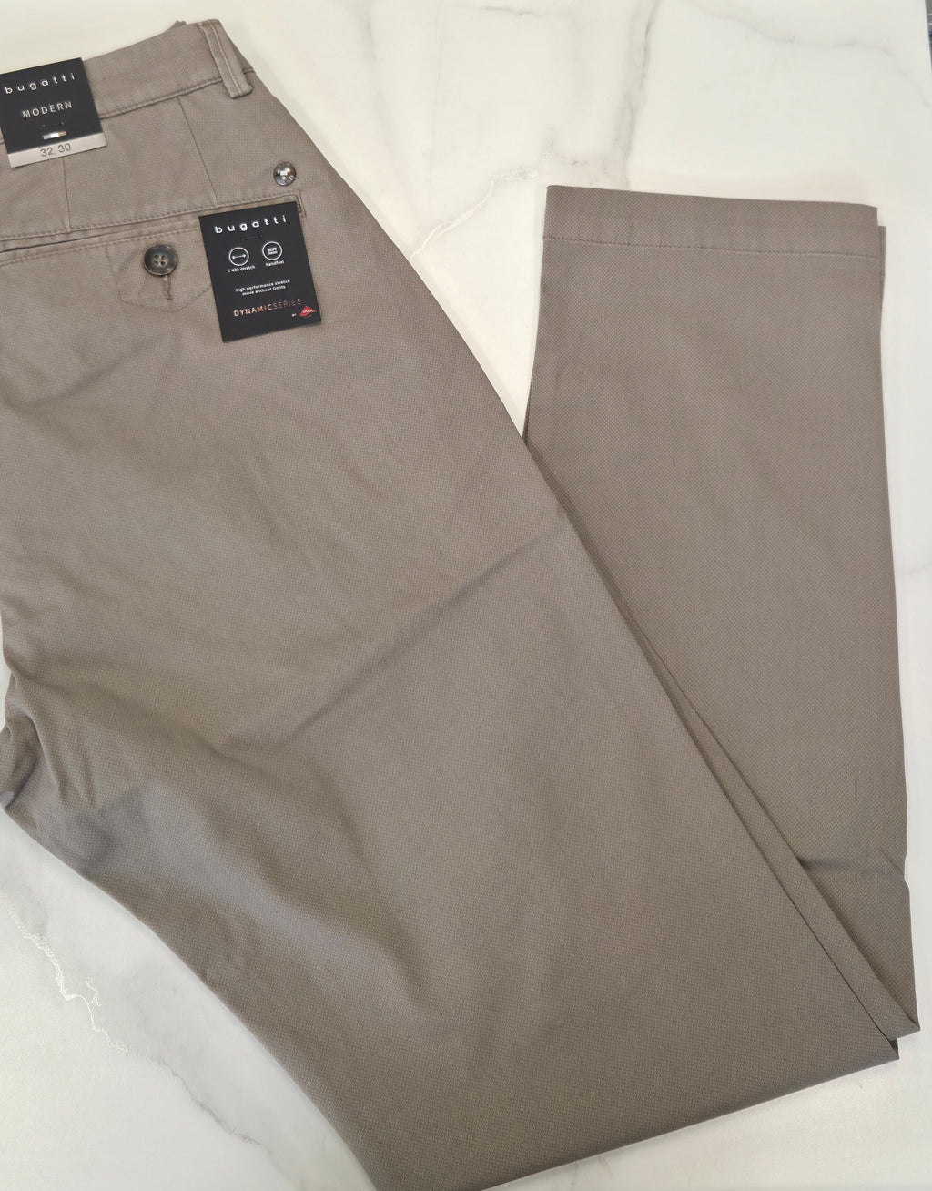 BUGATTI DYNAMIC HI STETCH CHINO (16370E/80) - SAND