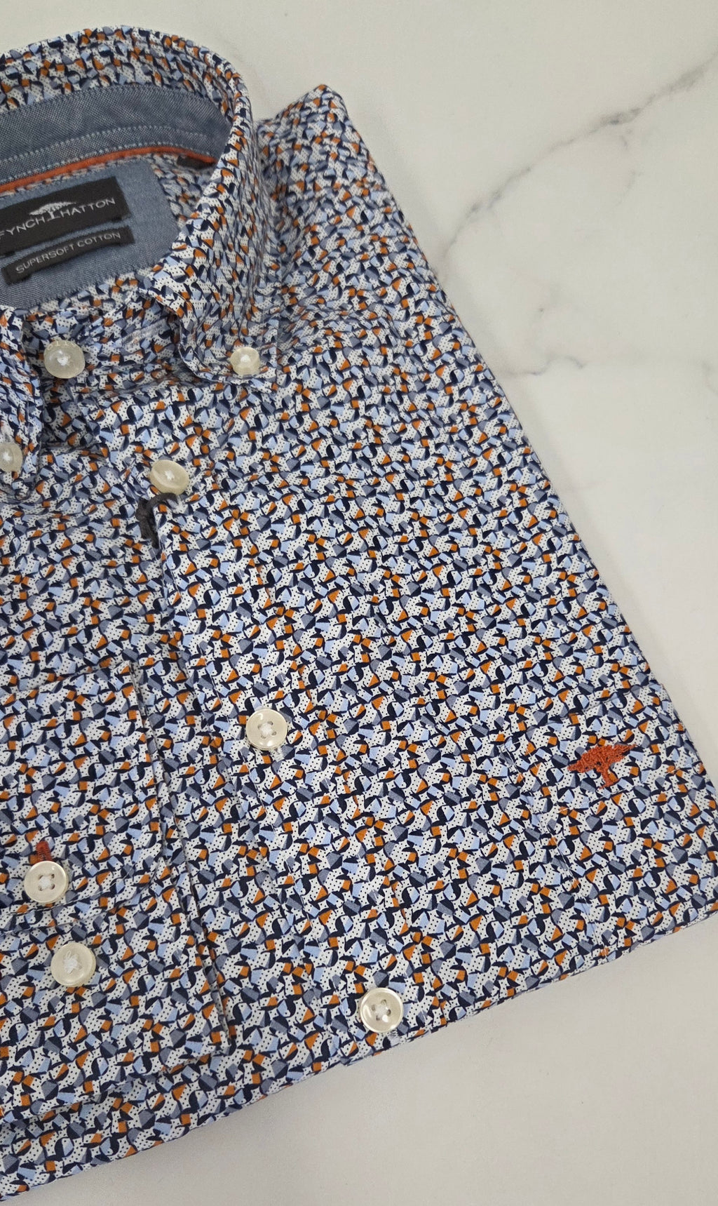 FYNCH HATTON GRAPHIC PRINT L/S SHIRT (16095410/818) - MULTI
