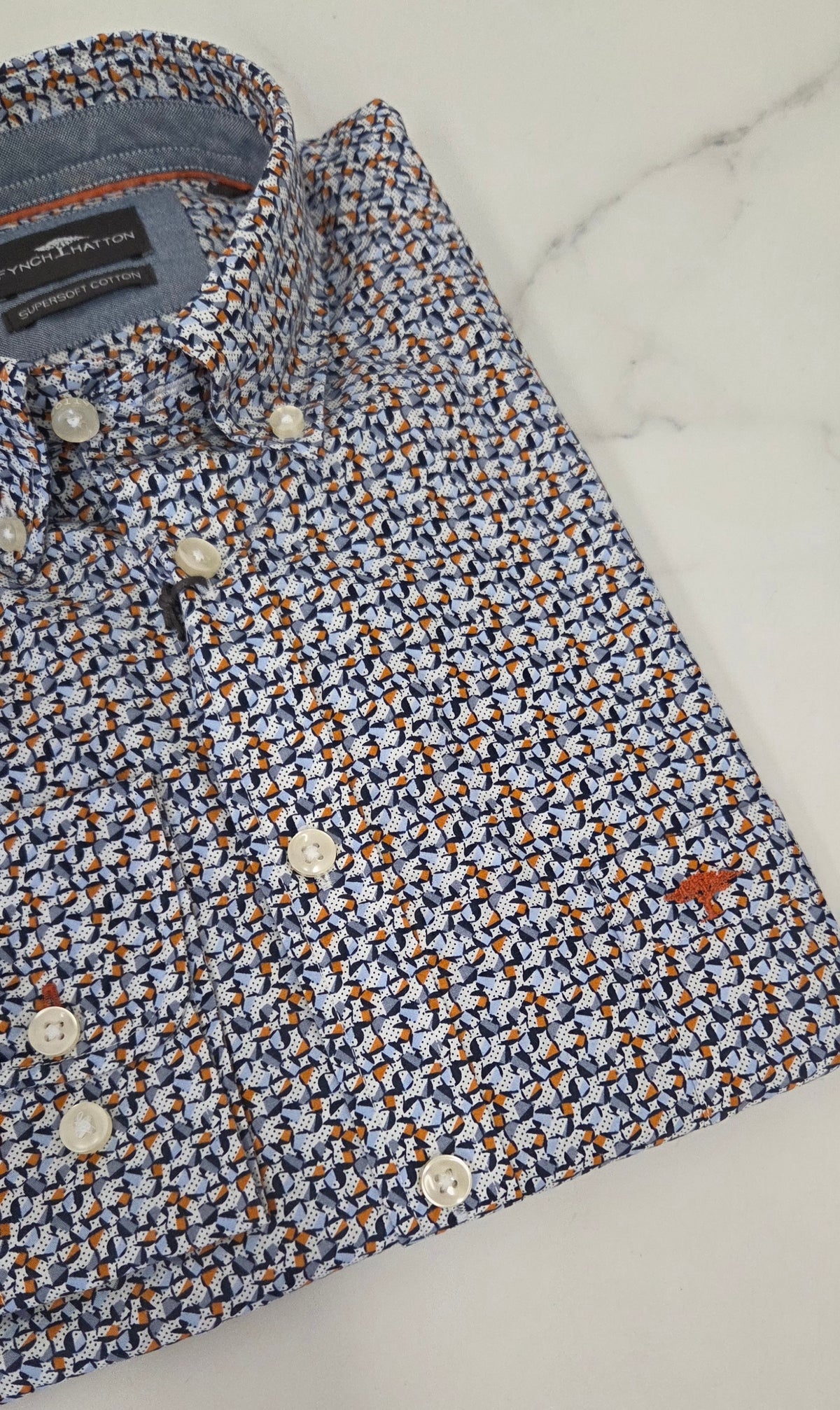 FYNCH HATTON GRAPHIC PRINT L/S SHIRT (16095410/818) - MULTI