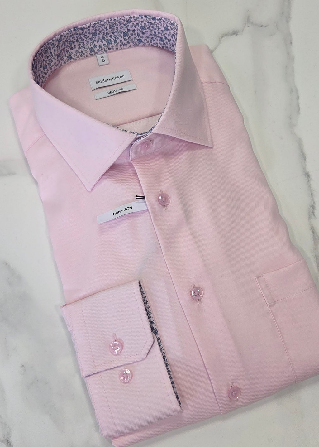 SEIDENSTICKER L/S REGULAR FIT ( 01.147200/42) - BABY PINK