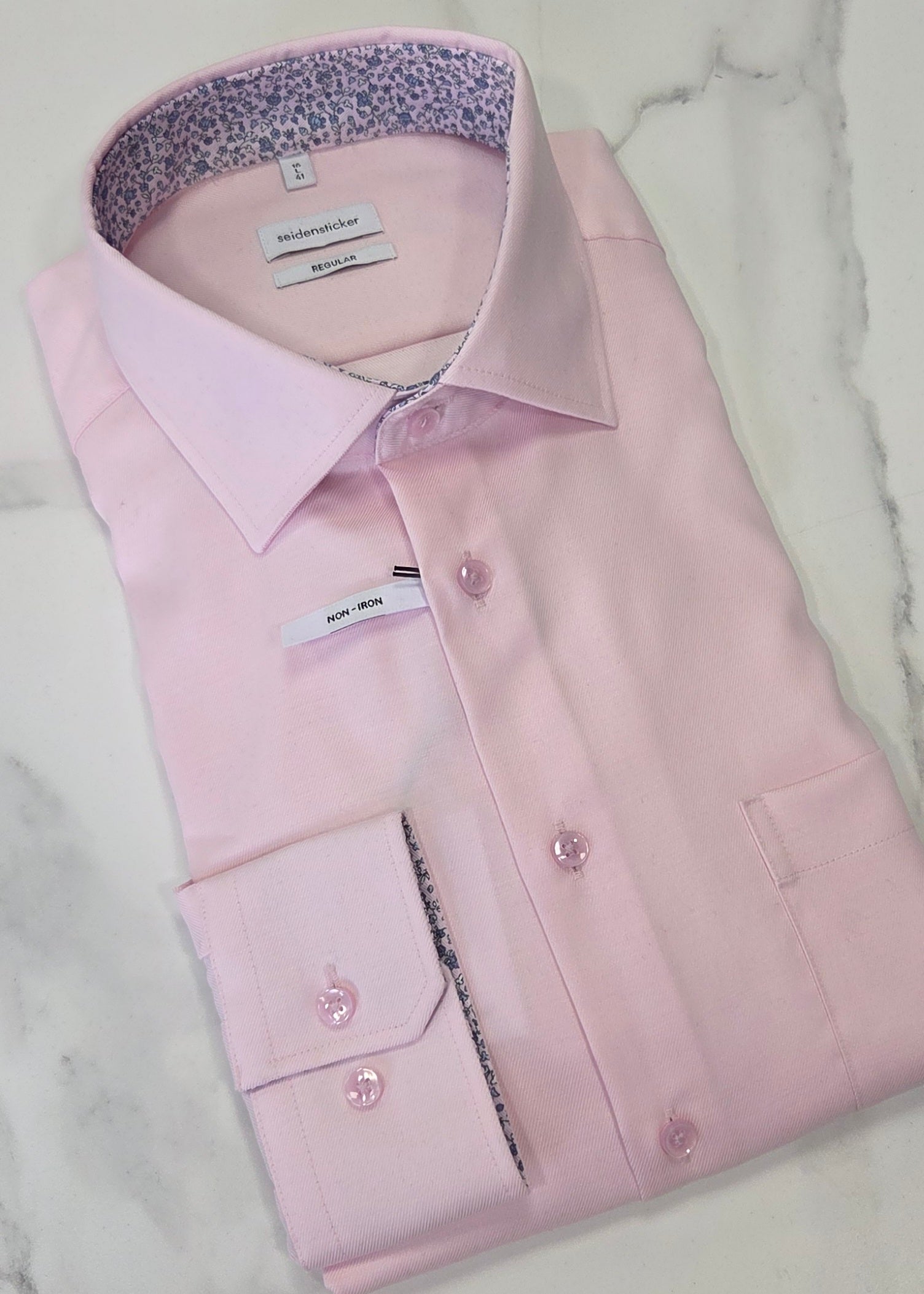 SEIDENSTICKER L/S REGULAR FIT ( 01.147200/42) - BABY PINK