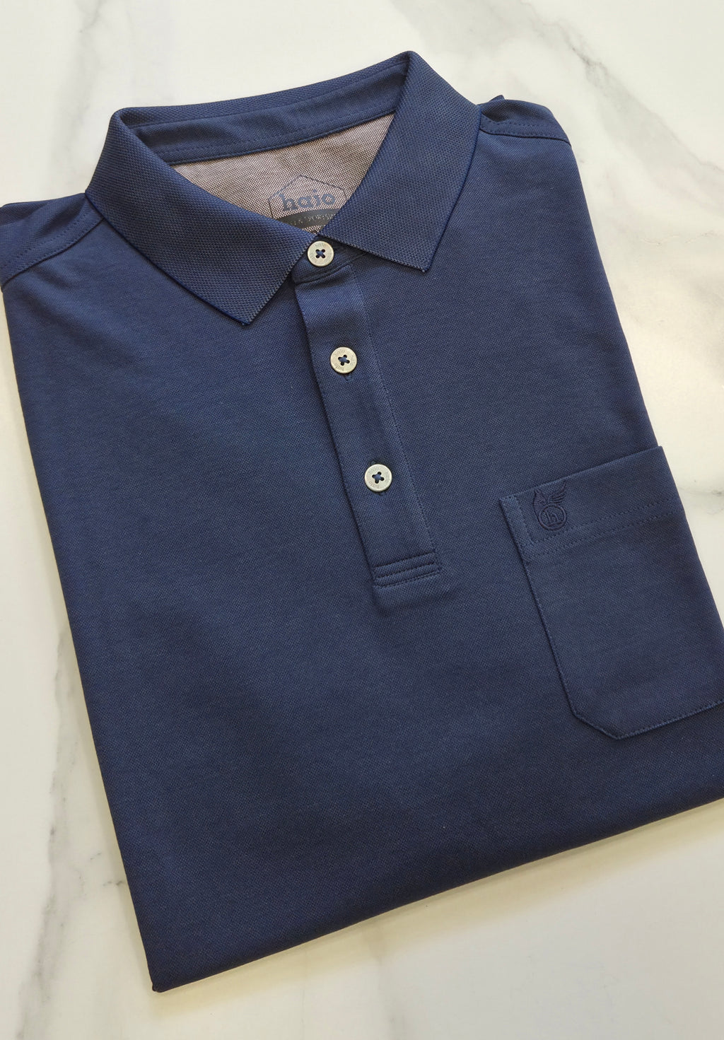 HAJO POLOSHIRT - NAVY