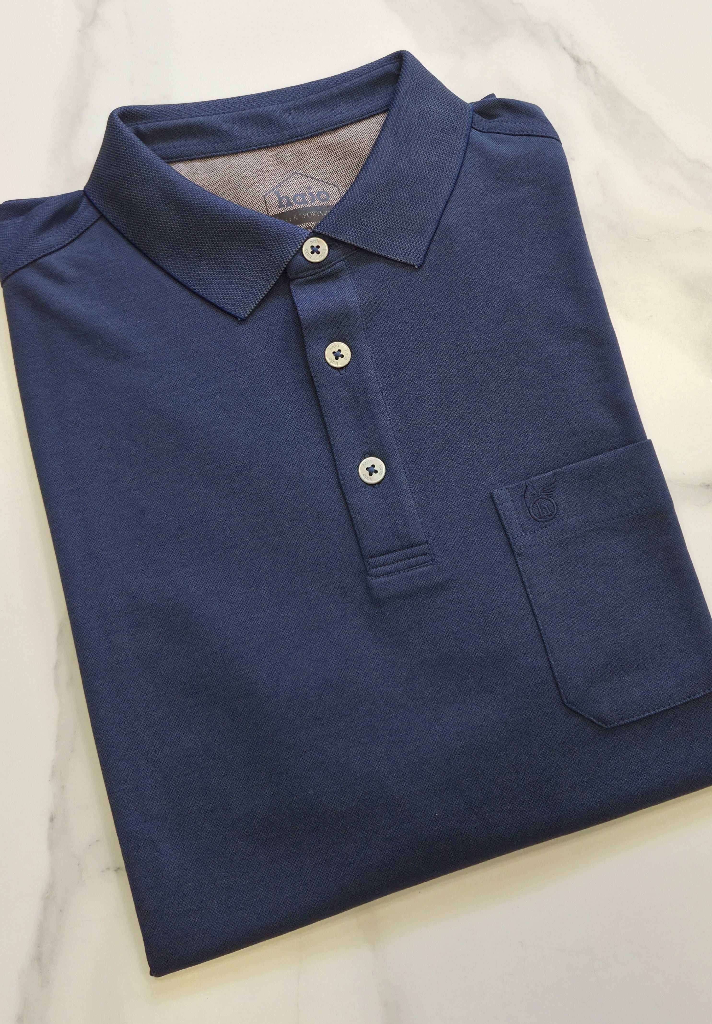 HAJO POLOSHIRT - NAVY