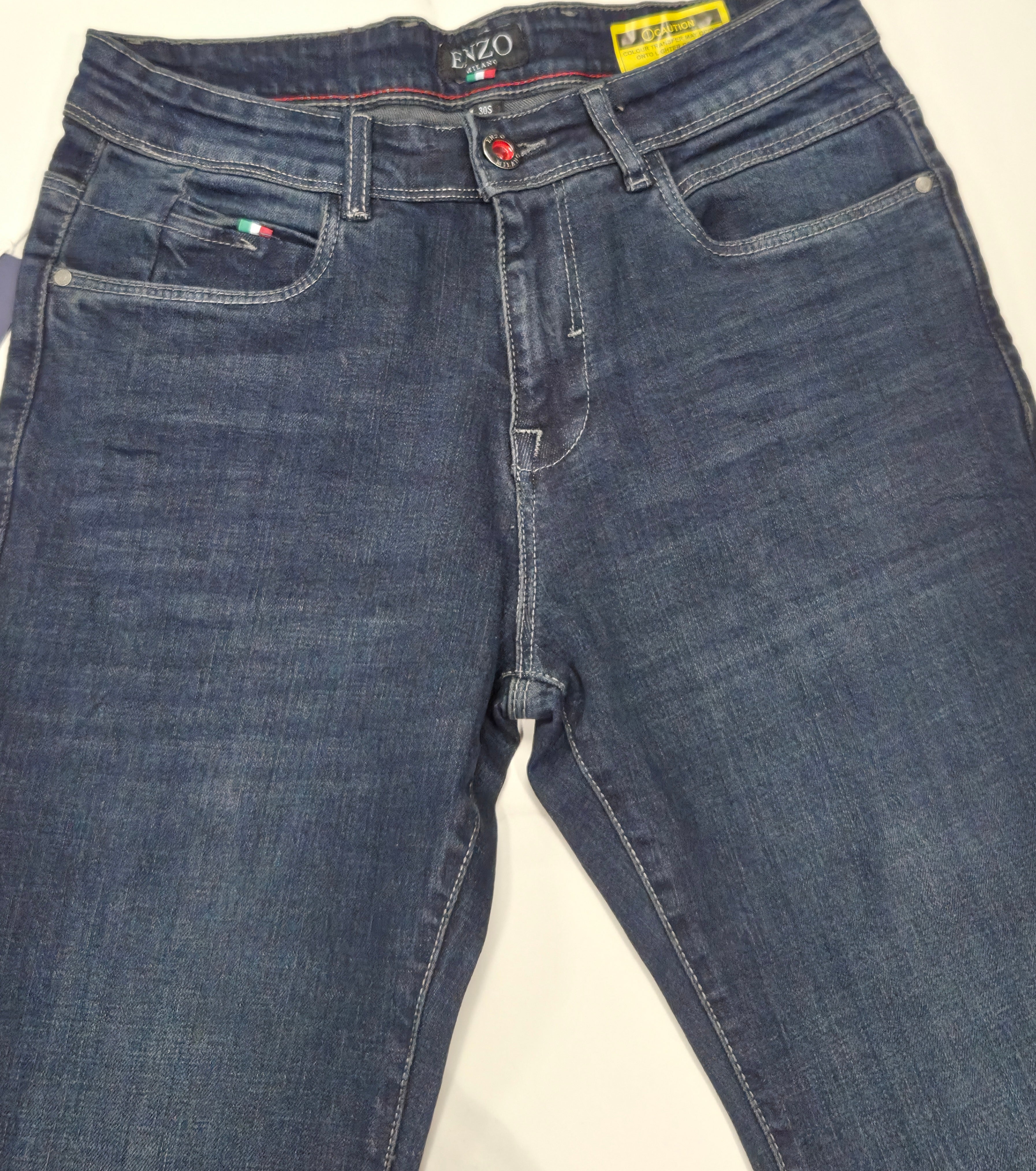 ENZO TAPERED STRETCH DENIM EZ667 -DARK WASH(DSW)