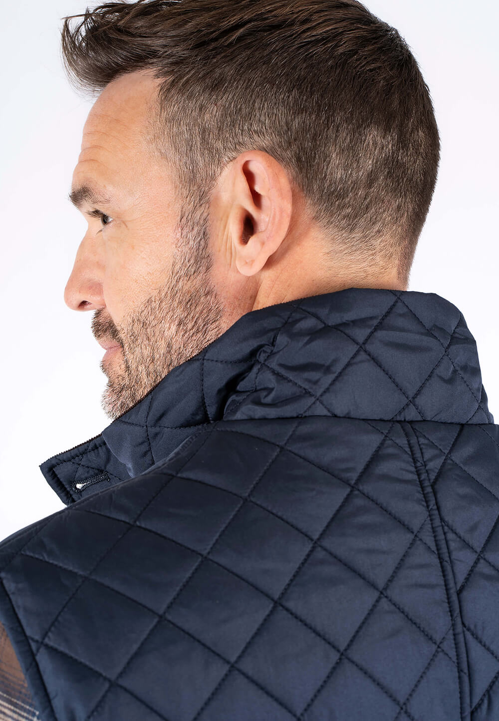 PRE HARALD QUILED GILET - NAVY