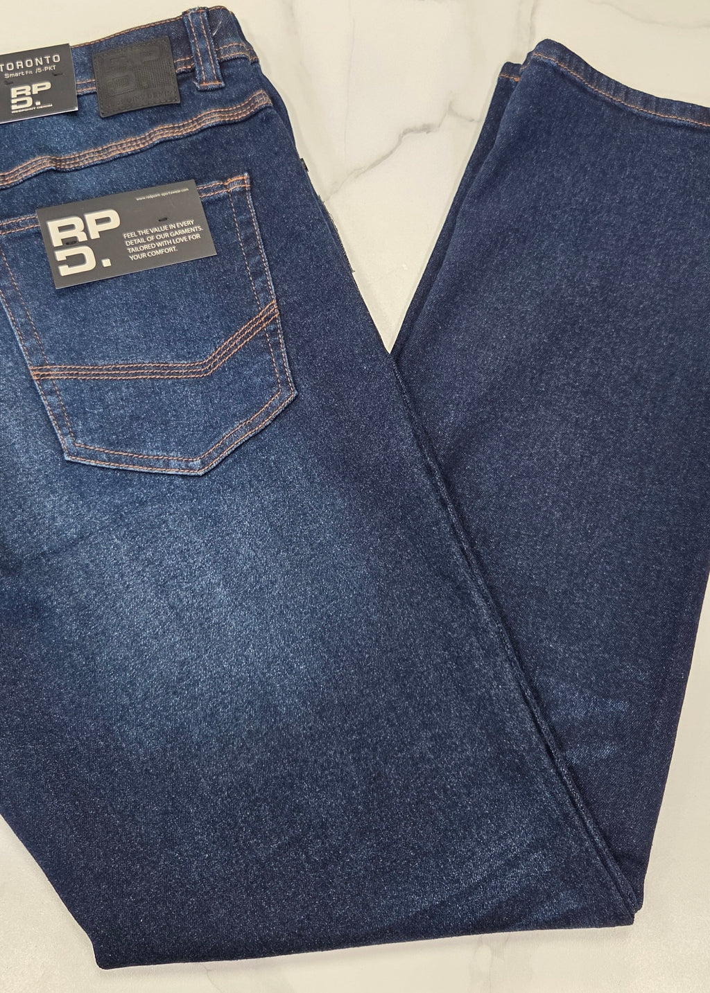 REDPOINT TORONTO 5 POCKET JEAN - MID WASH