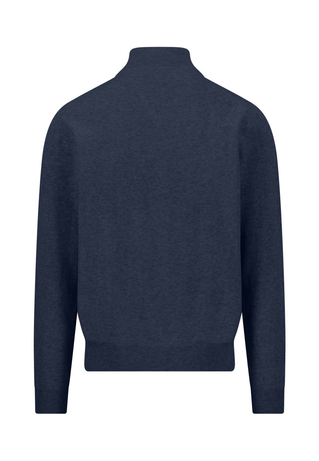 FYNCH HATTON 1/4 ZIP KNITWEAR  - INK BLUE