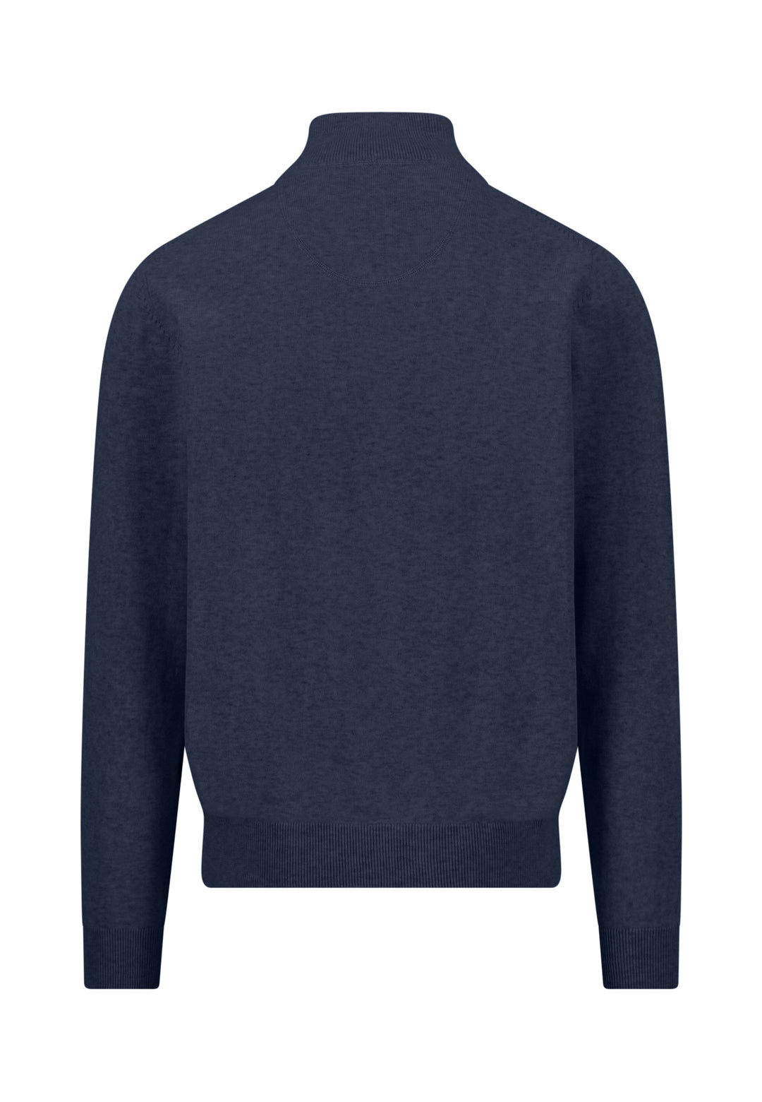FYNCH HATTON 1/4 ZIP KNITWEAR  - INK BLUE