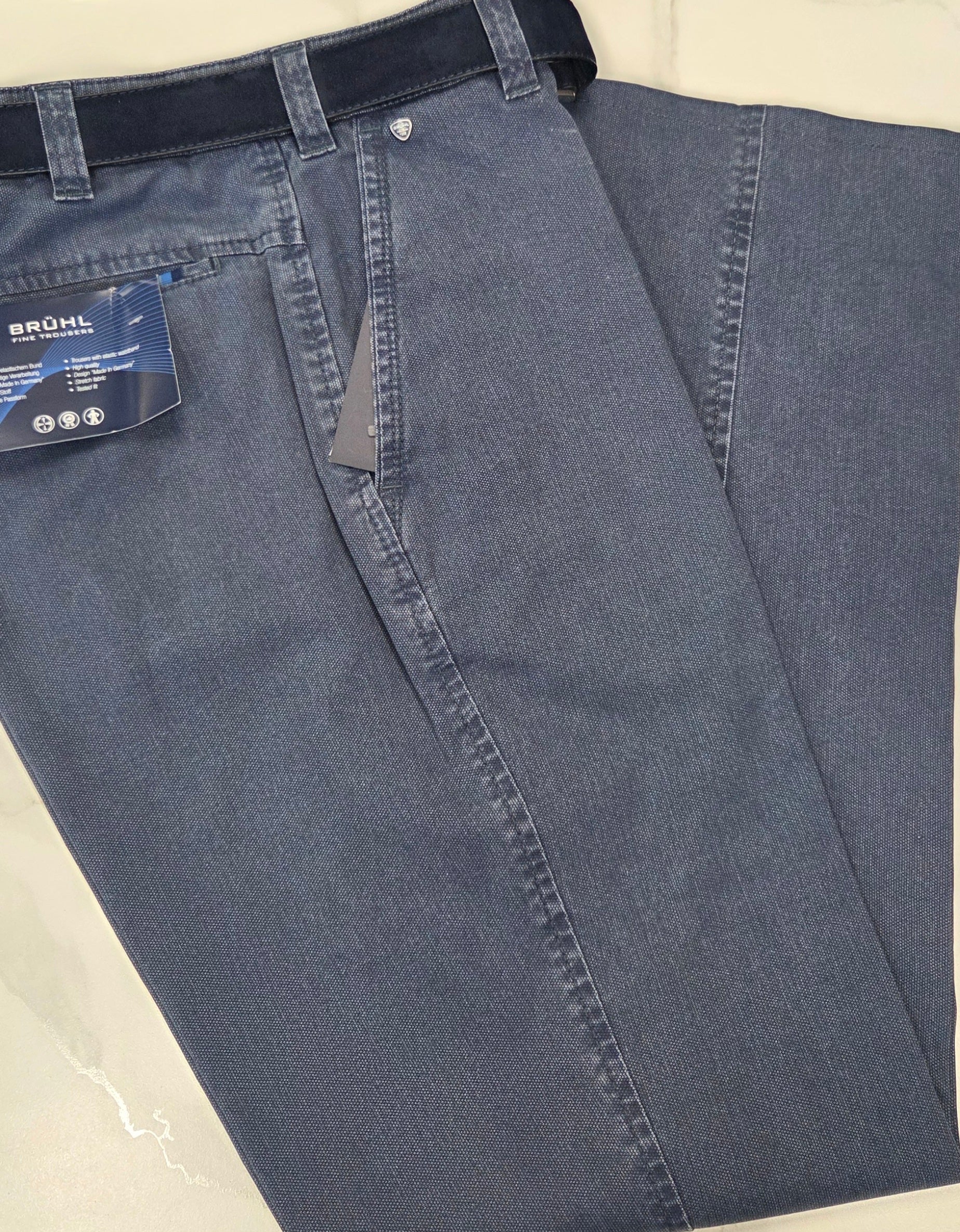 BRUHL CATANIA B TROUSERS (0373-185110-092/570) - BLUE