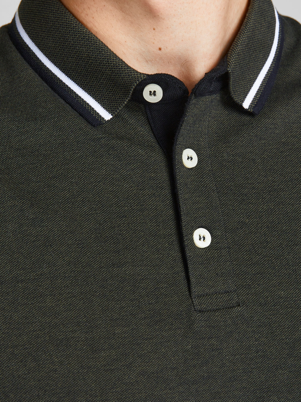 JACK & JONES MIRAGE POLOSHIRT PLUS SIZE - KHAKI