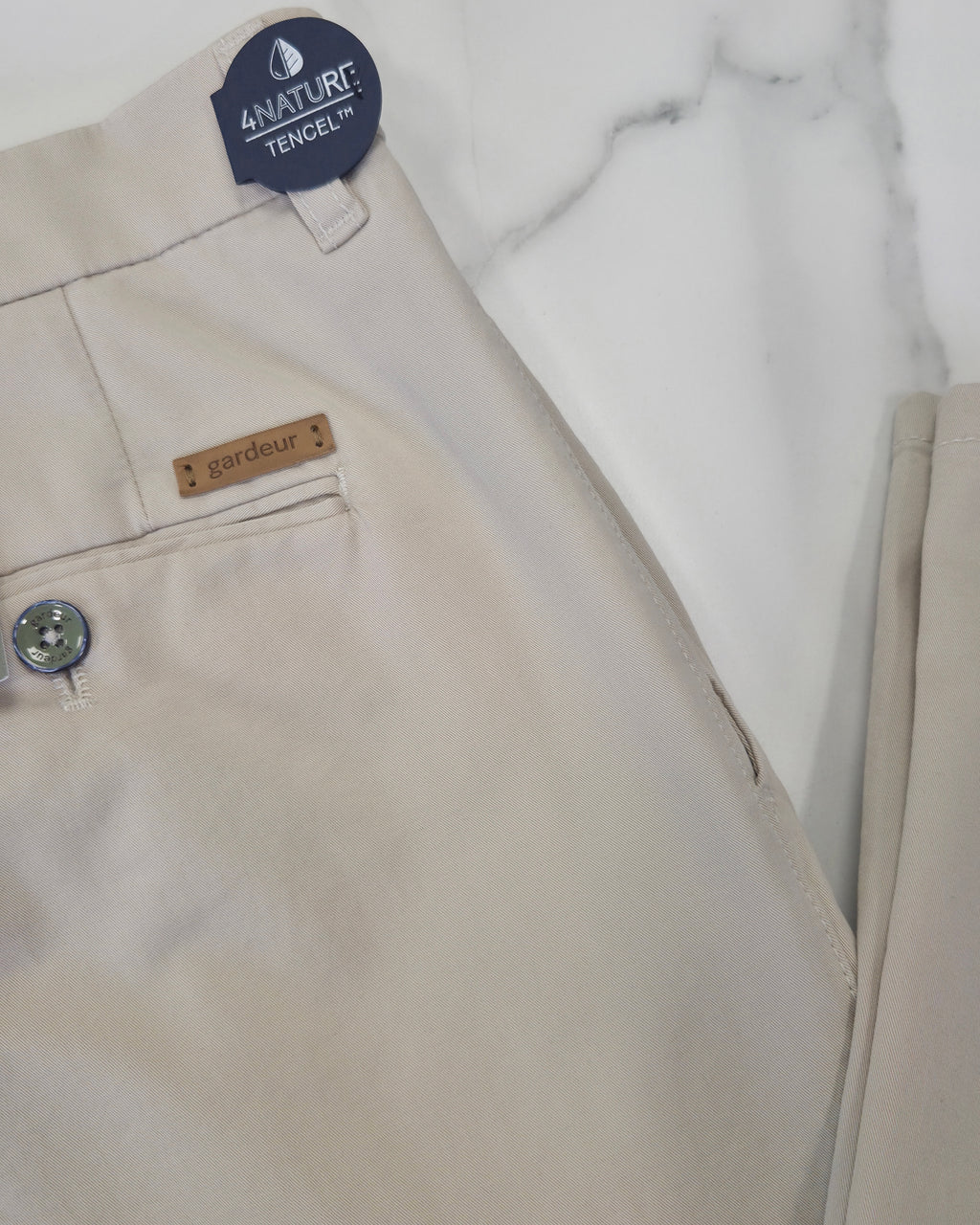 GARDEUR BONO SLIM CHINO TROUSER (412841/1016) - BEIGE
