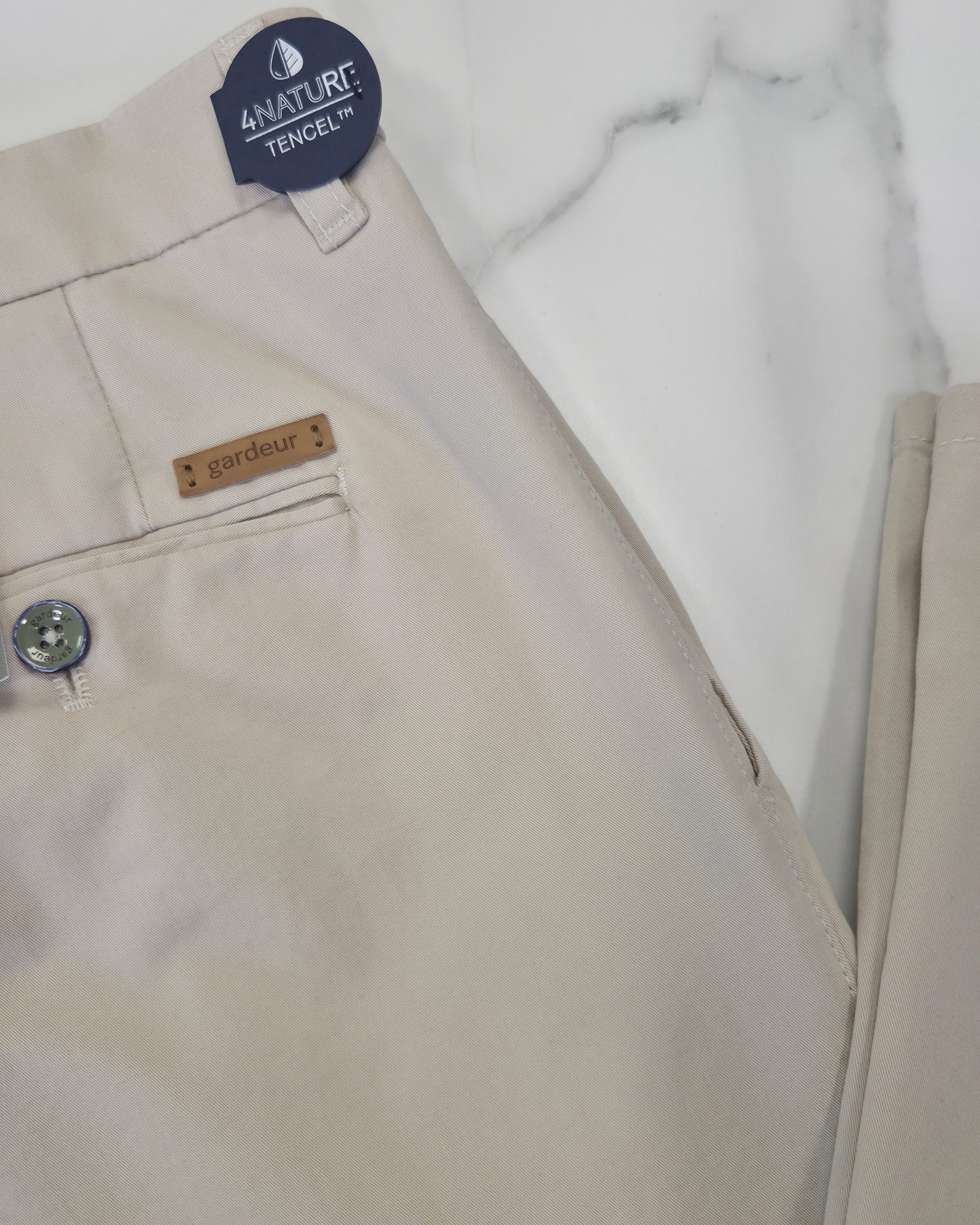 GARDEUR BONO SLIM CHINO TROUSER (412841/1016) - BEIGE