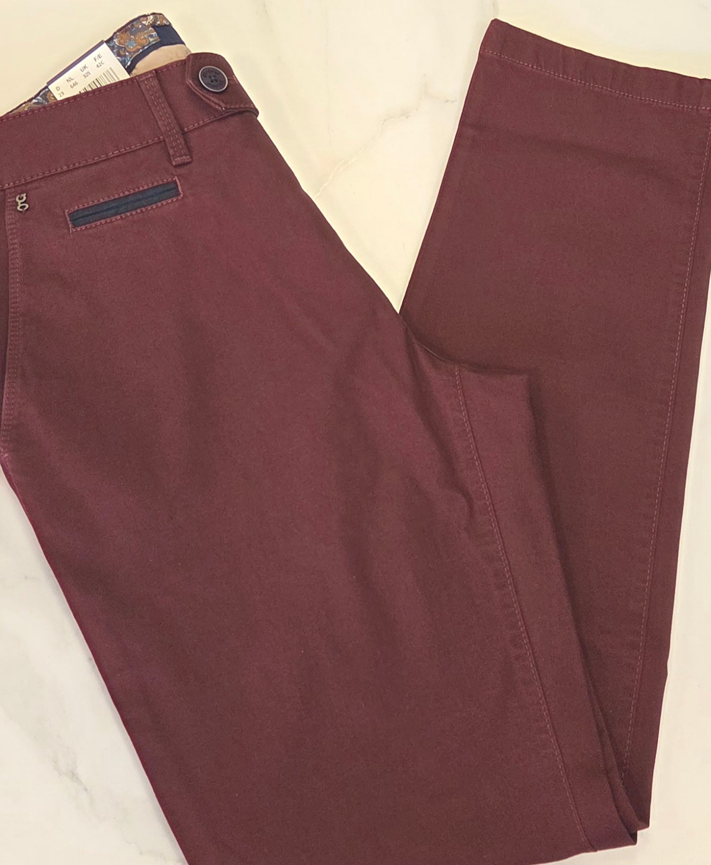 GARDEUR BENNY SLIM CHINO TROUSER (418861/1049) - WINE