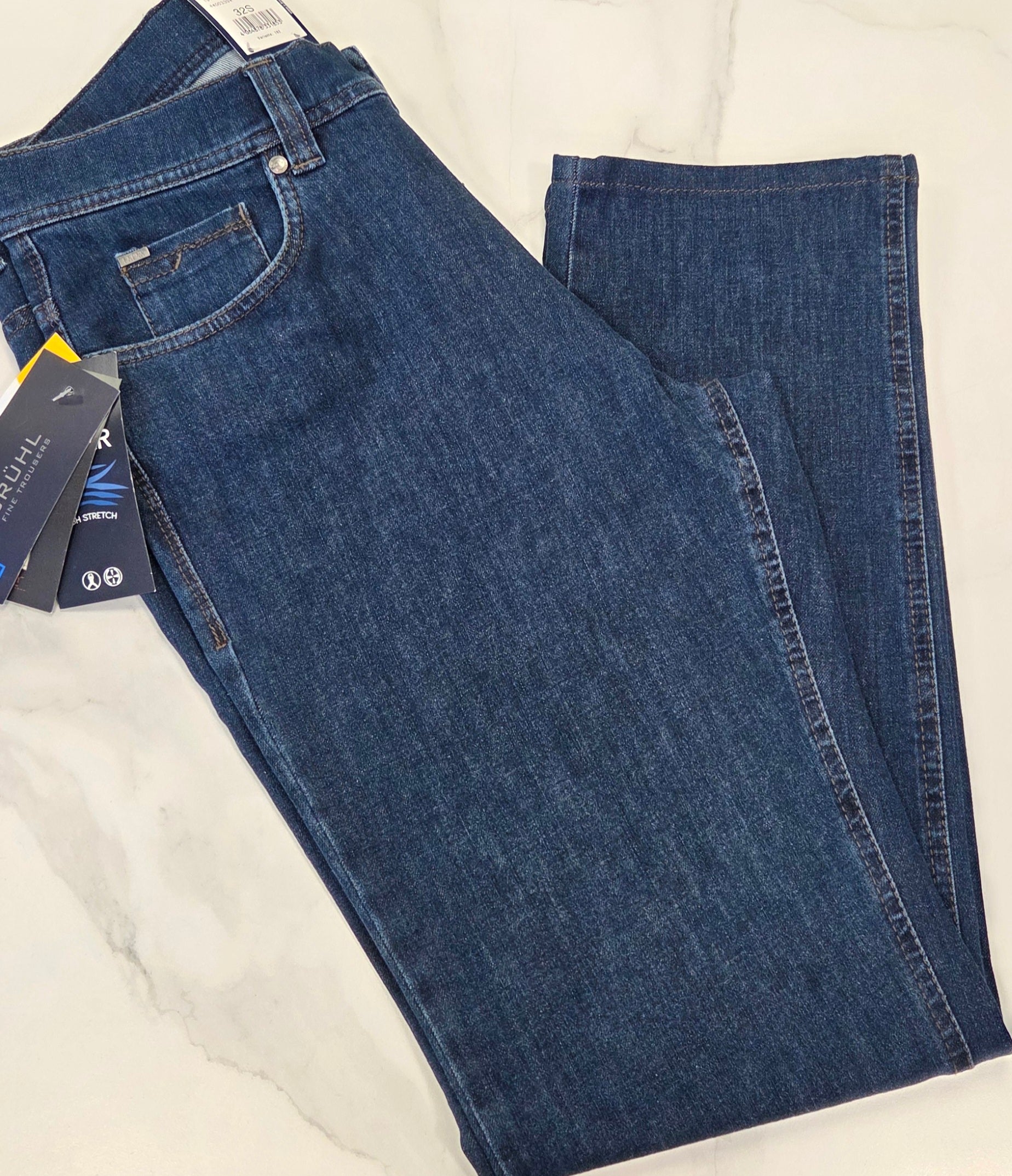 BRUHL YORK 360 BI-STRETCH DENIM (0726-191310-192/915) - MID BLUE