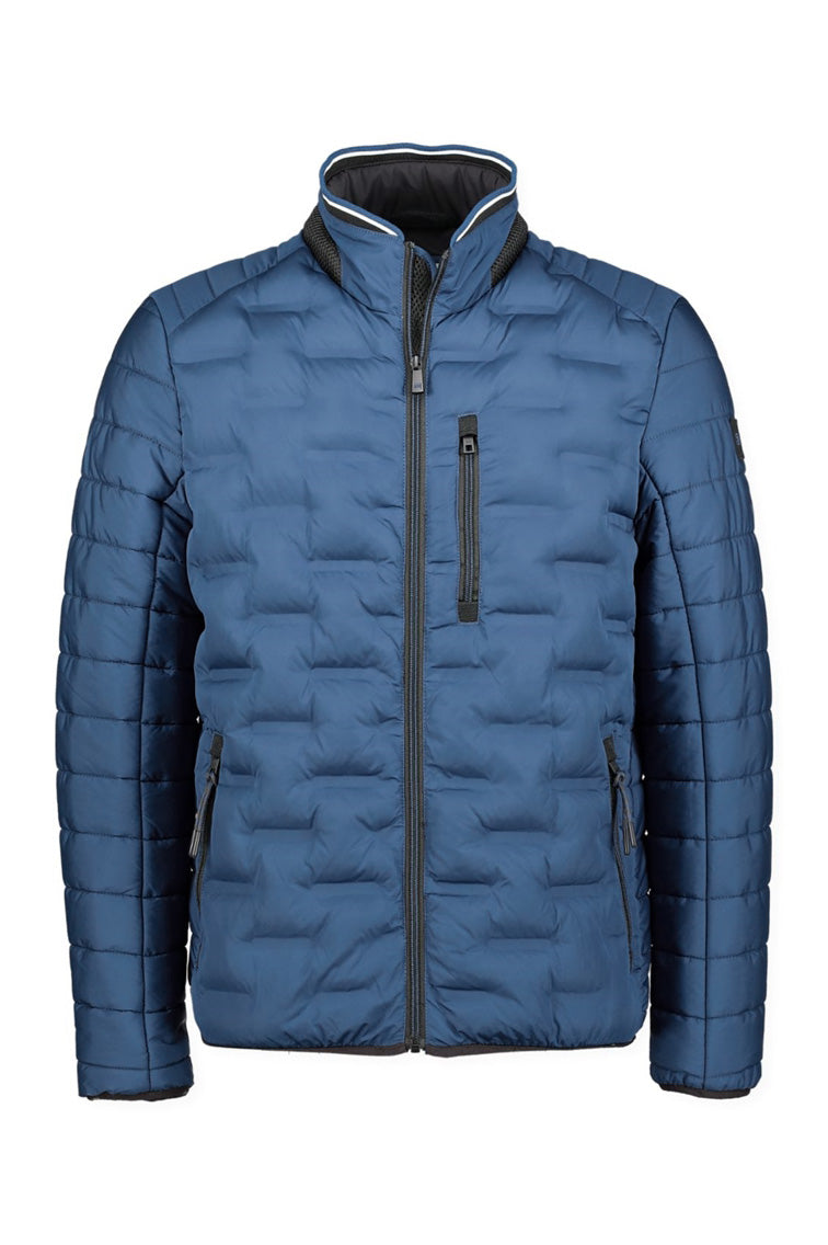 S4 QUILTED JACKET  - BLUE