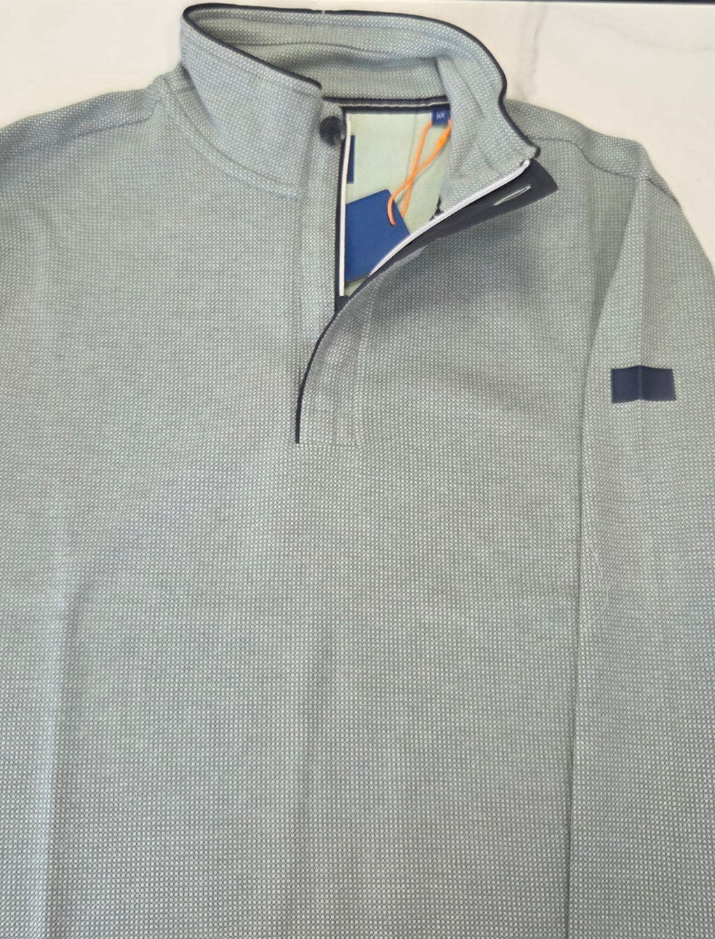 BAILEYS 1/4 BUTTON SWEATSHIRT (613147/71) - GREEN