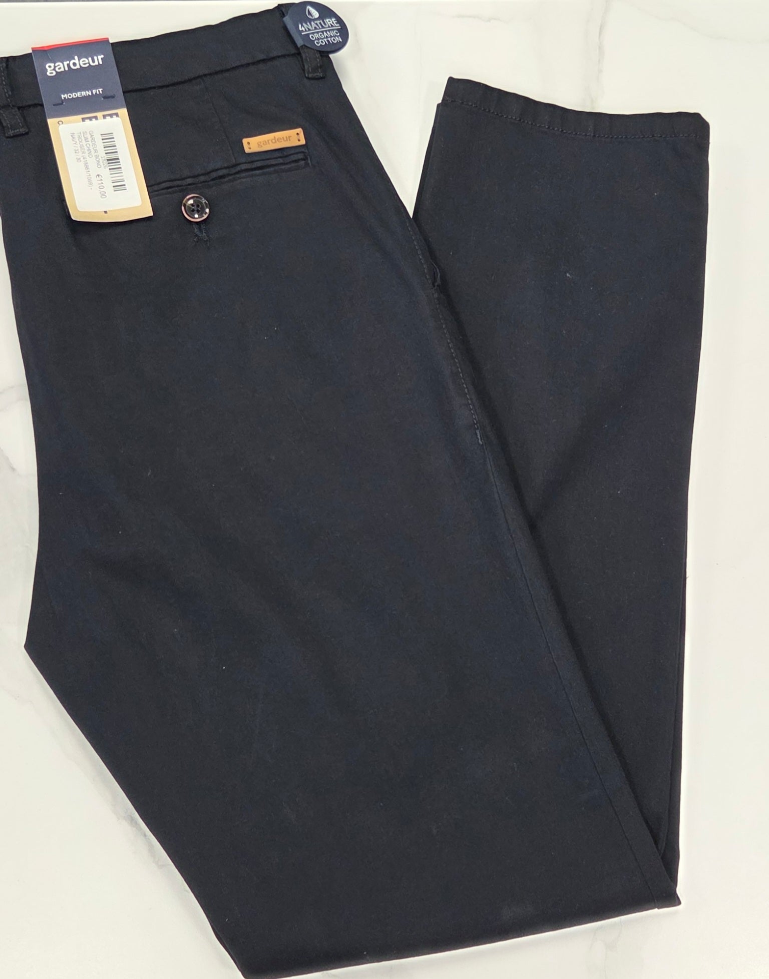 GARDEUR BONO SLIM CHINO TROUSER (418861/1069) - NAVY