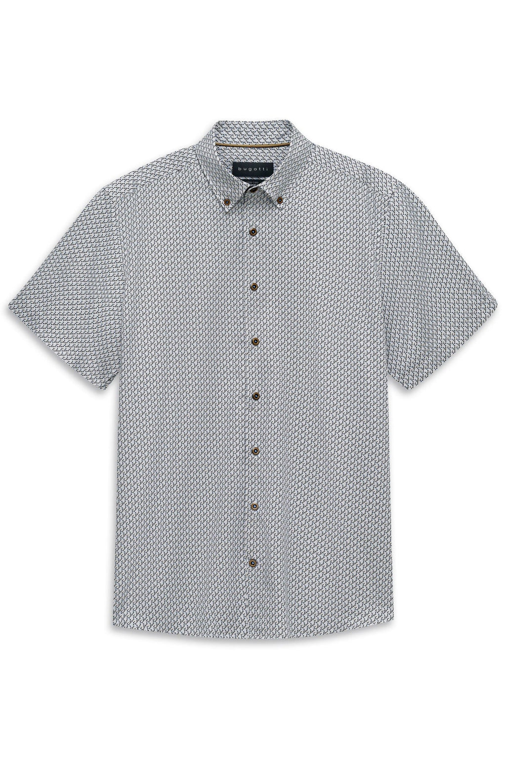 BUGATTI PATTERN S/S SHIRT  - MULTI