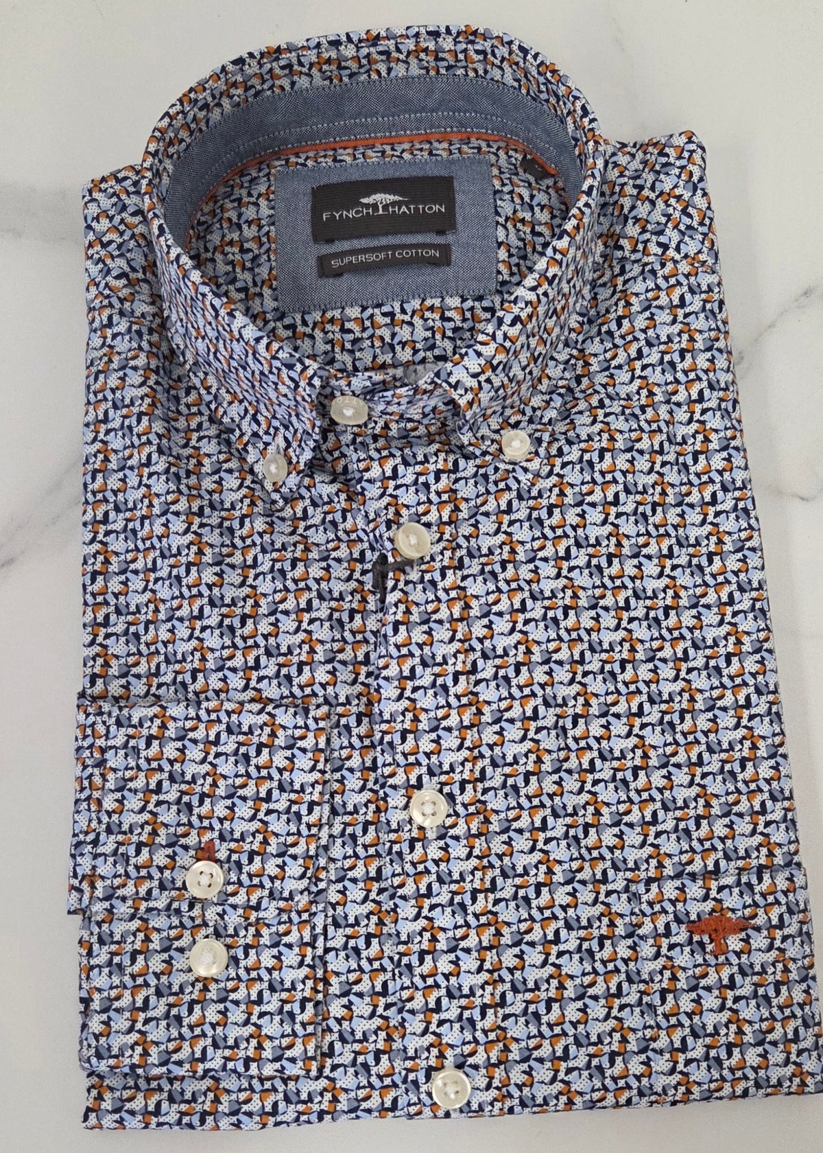 FYNCH HATTON GRAPHIC PRINT L/S SHIRT (16095410/818) - MULTI