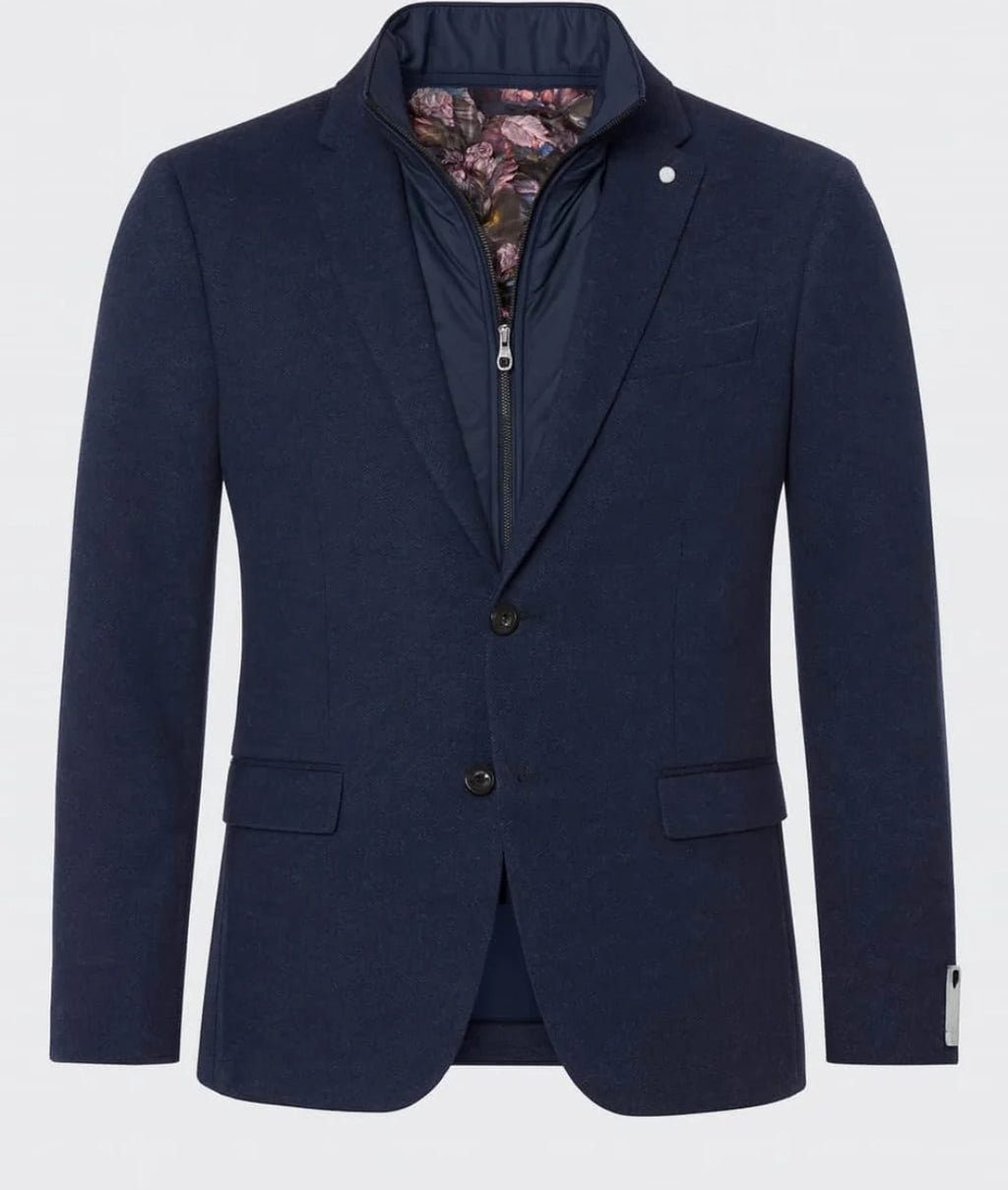 WHITE LABEL TAPERED FIT  JACKSON BLAZER - NAVY