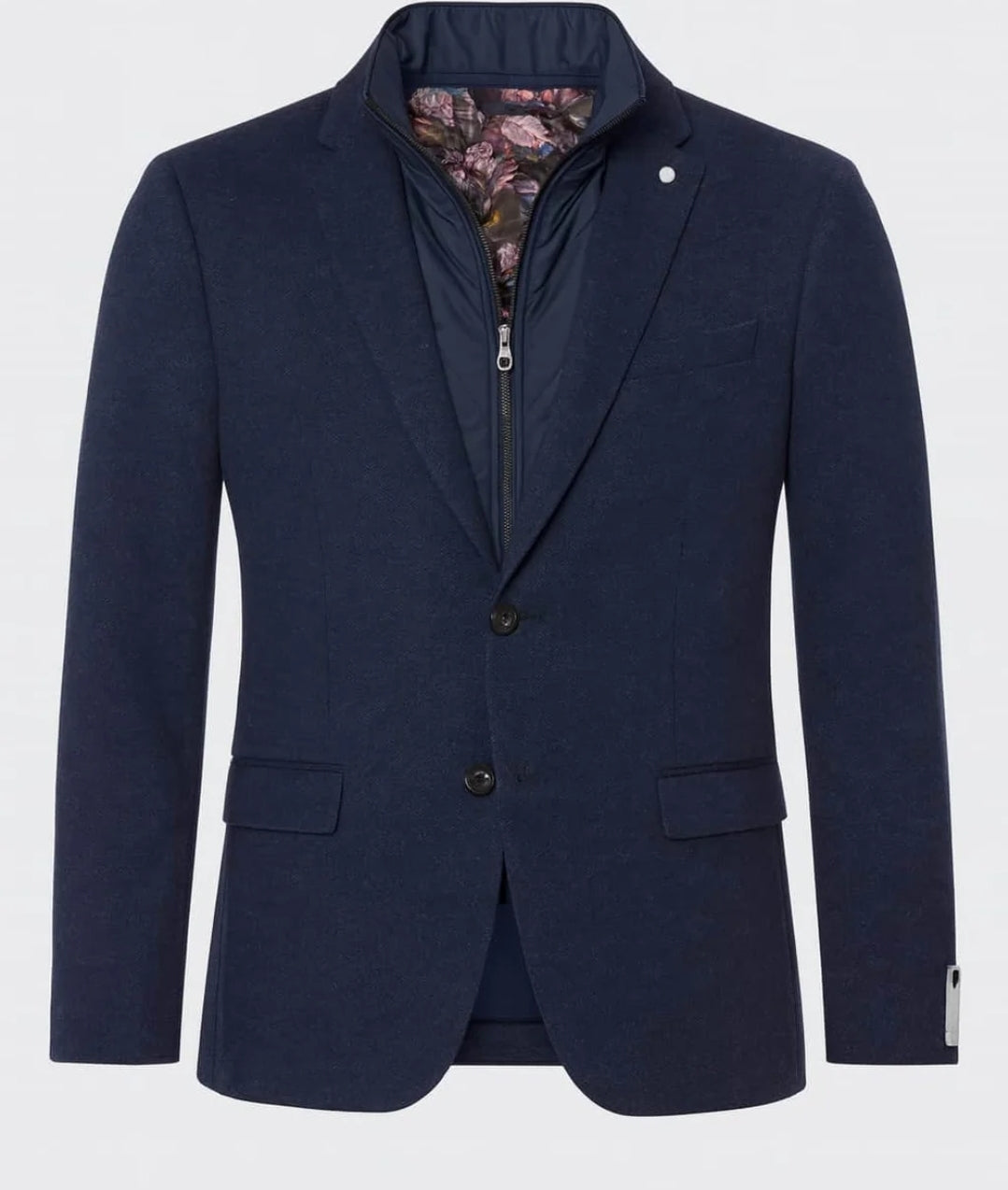 WHITE LABEL TAPERED FIT  JACKSON BLAZER - NAVY