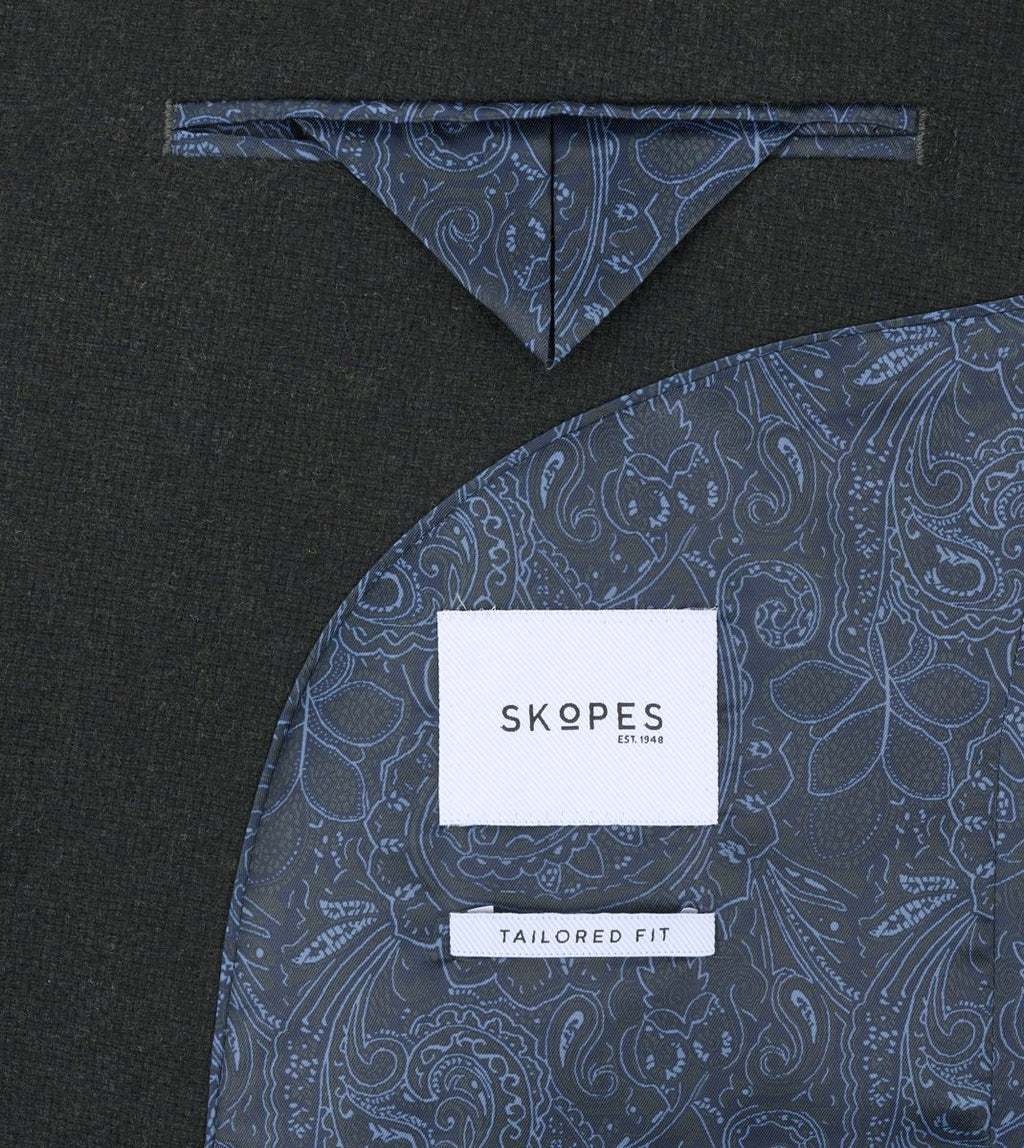 SKOPES REINER TEXTURED BLAZER (MM4685)- BOTTLE GREEN